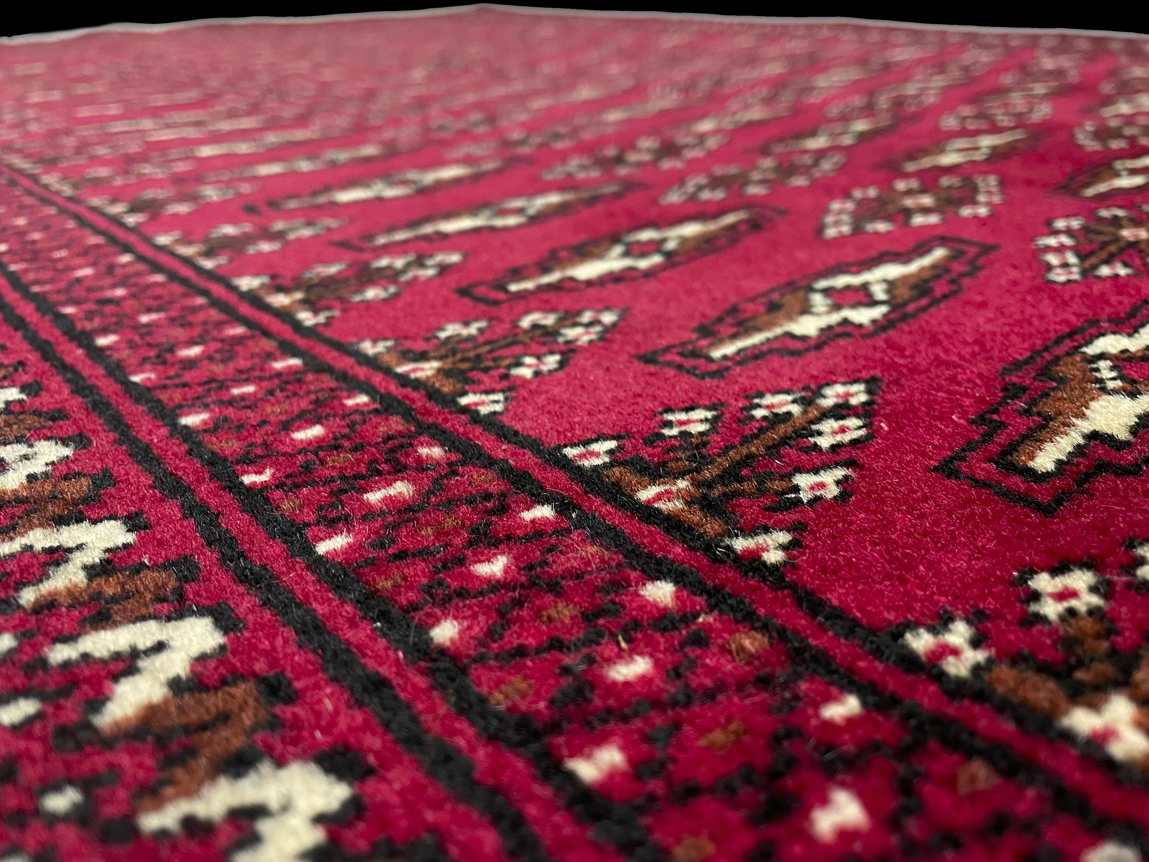 Close-up on the rug's texture