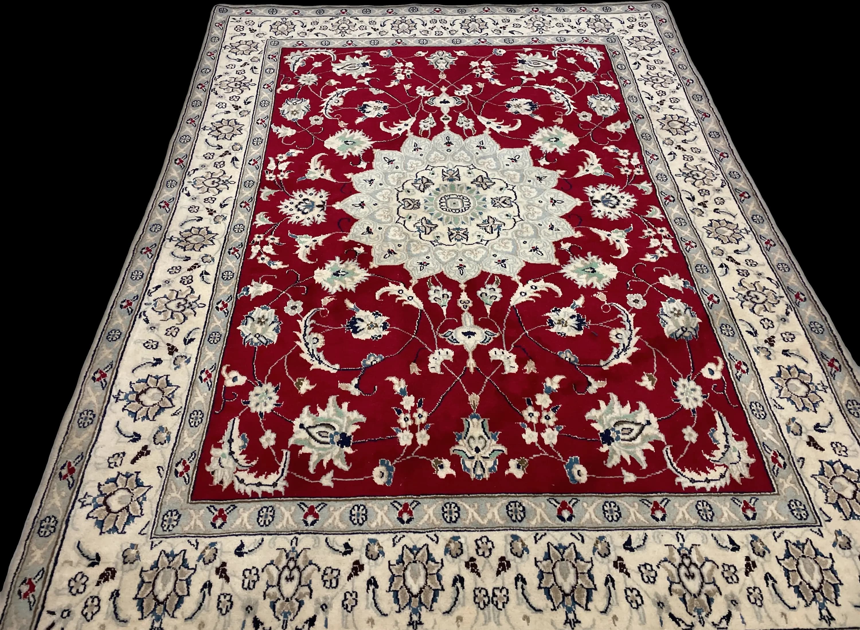 Perspective view of the rug