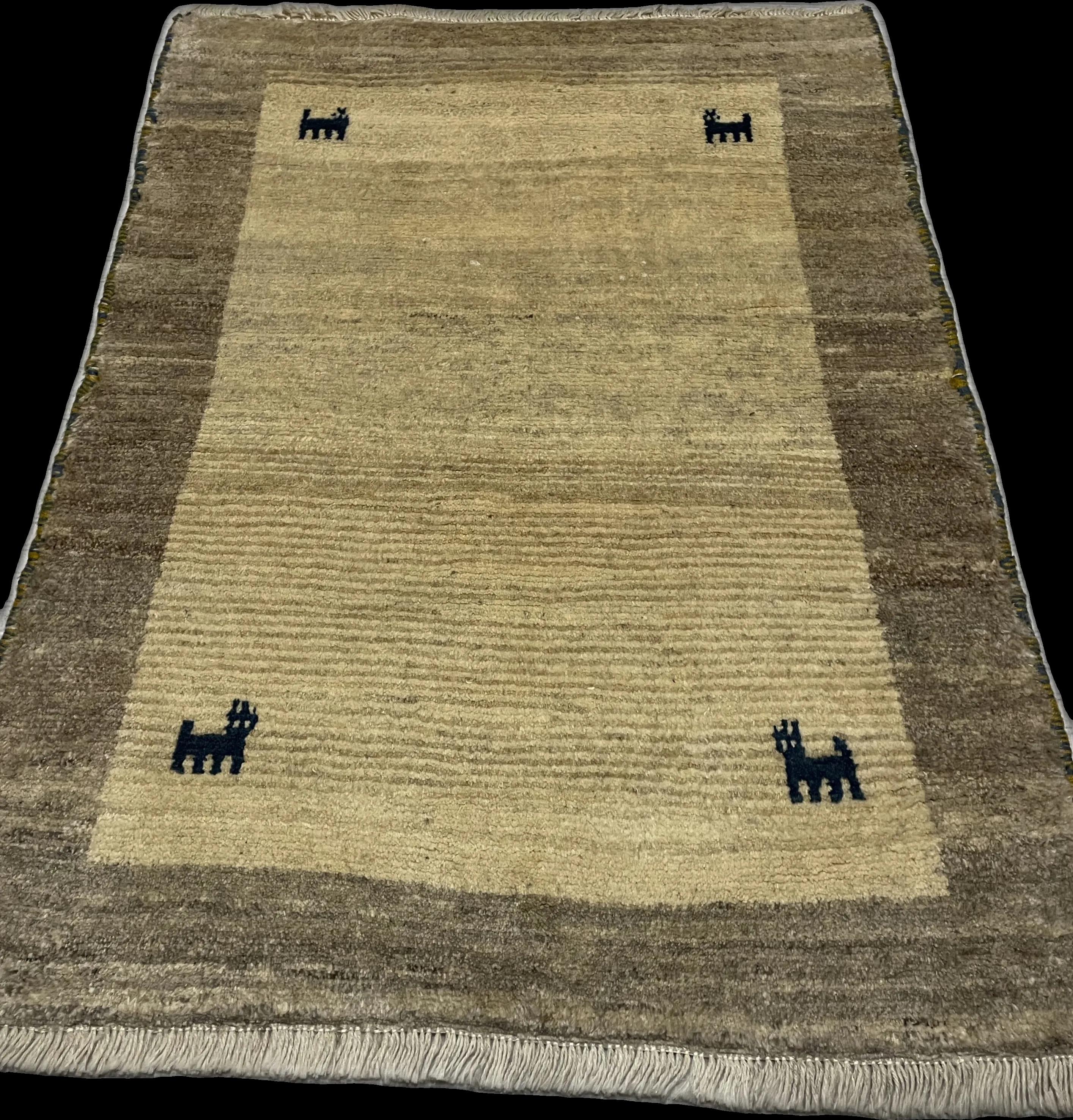 Perspective view of the rug