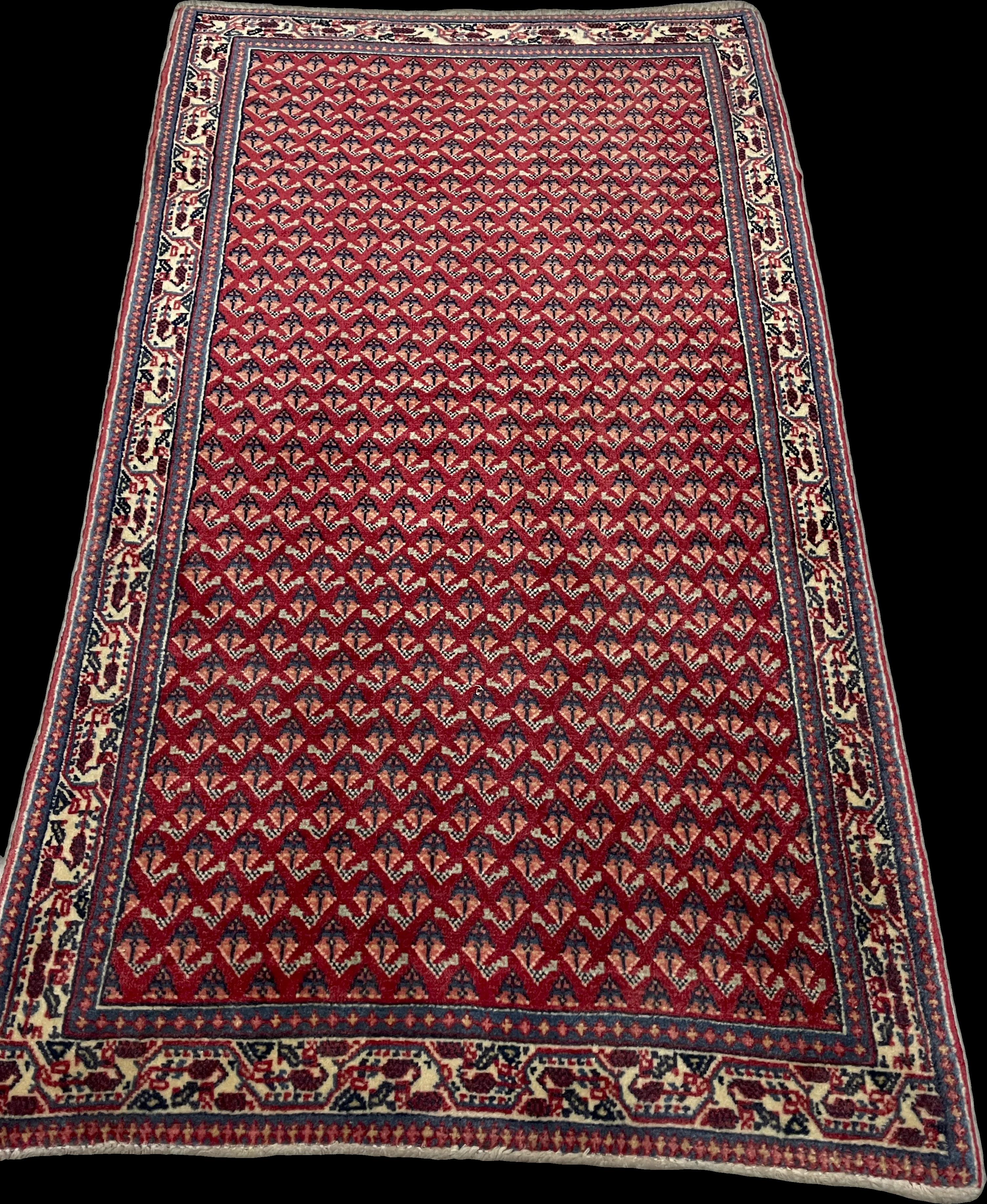 Perspective view of the rug