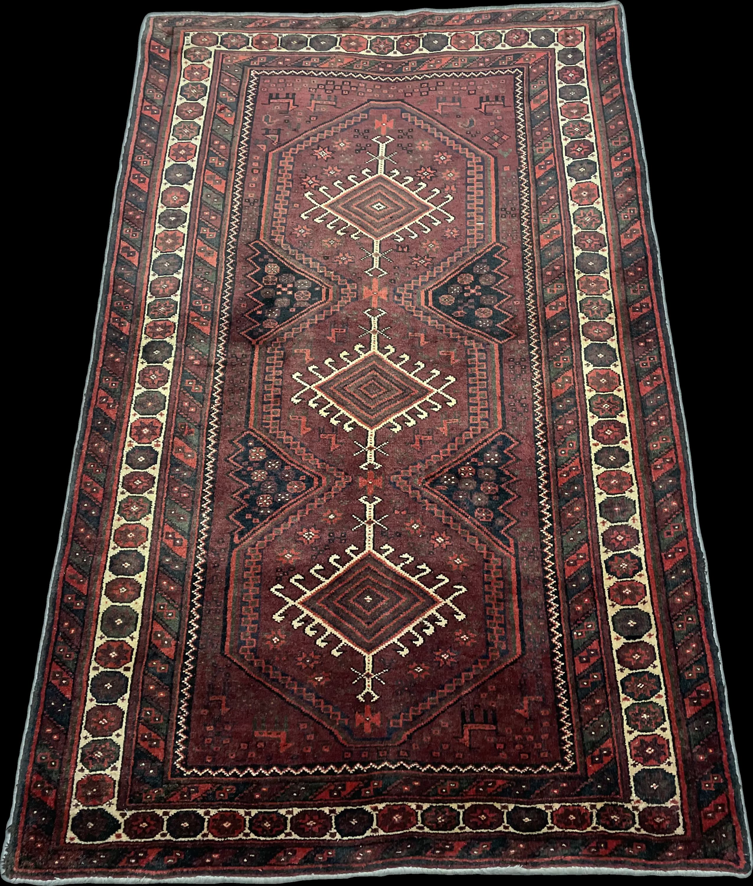 Perspective view of the rug