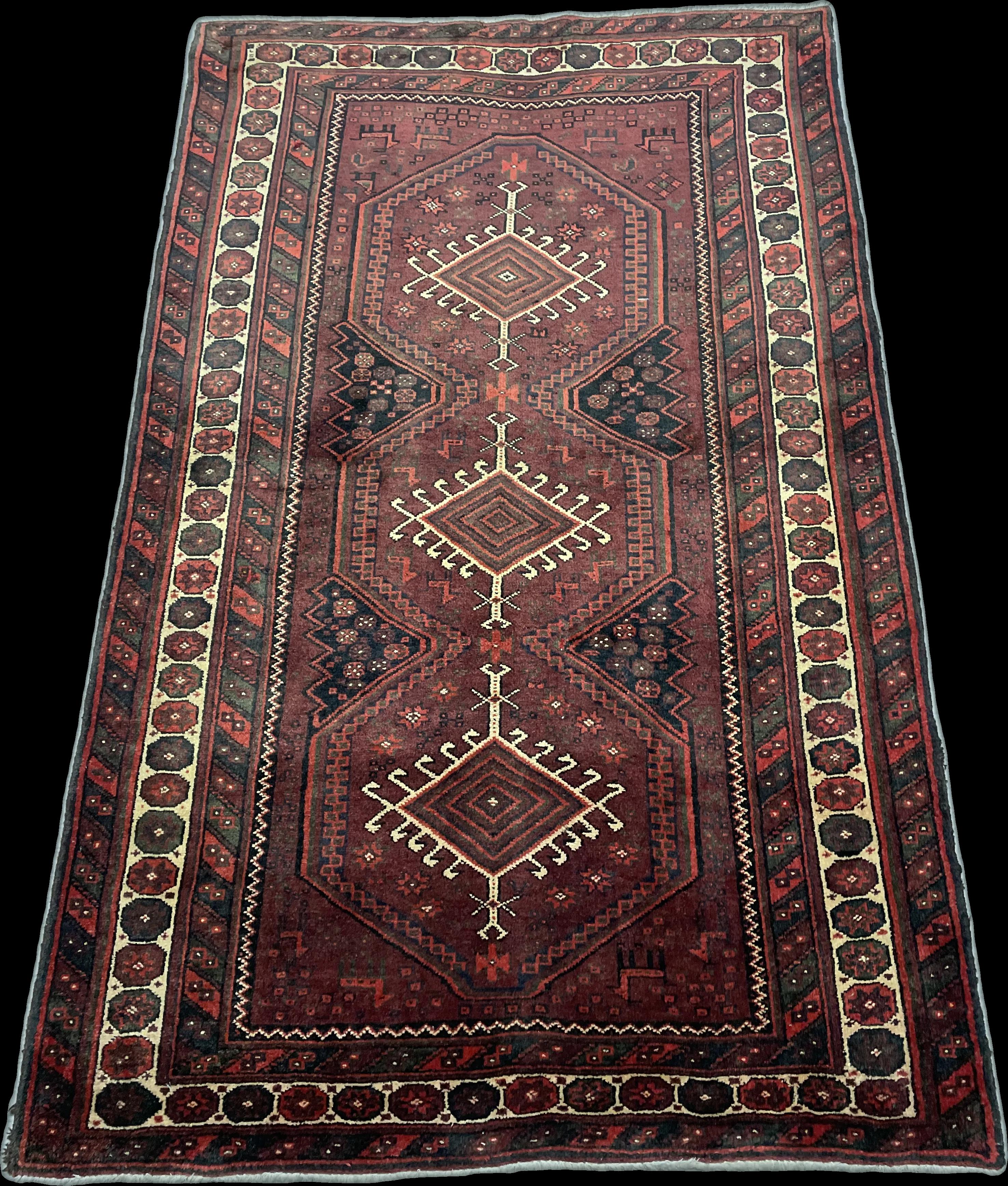 Perspective view of the rug