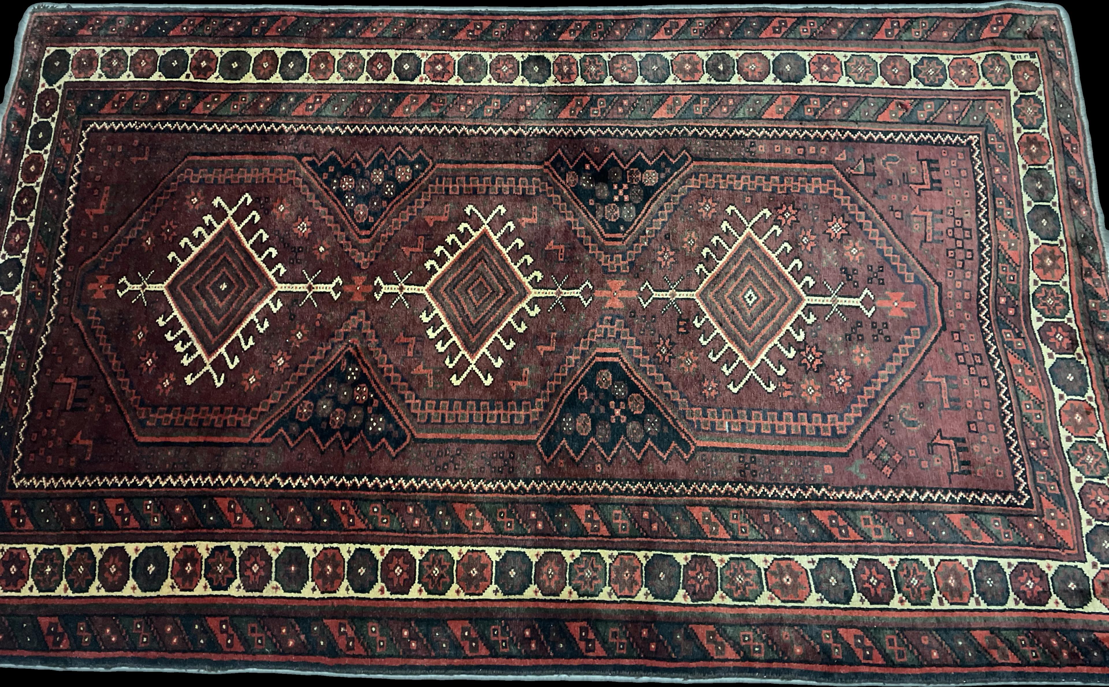 Perspective view of the rug