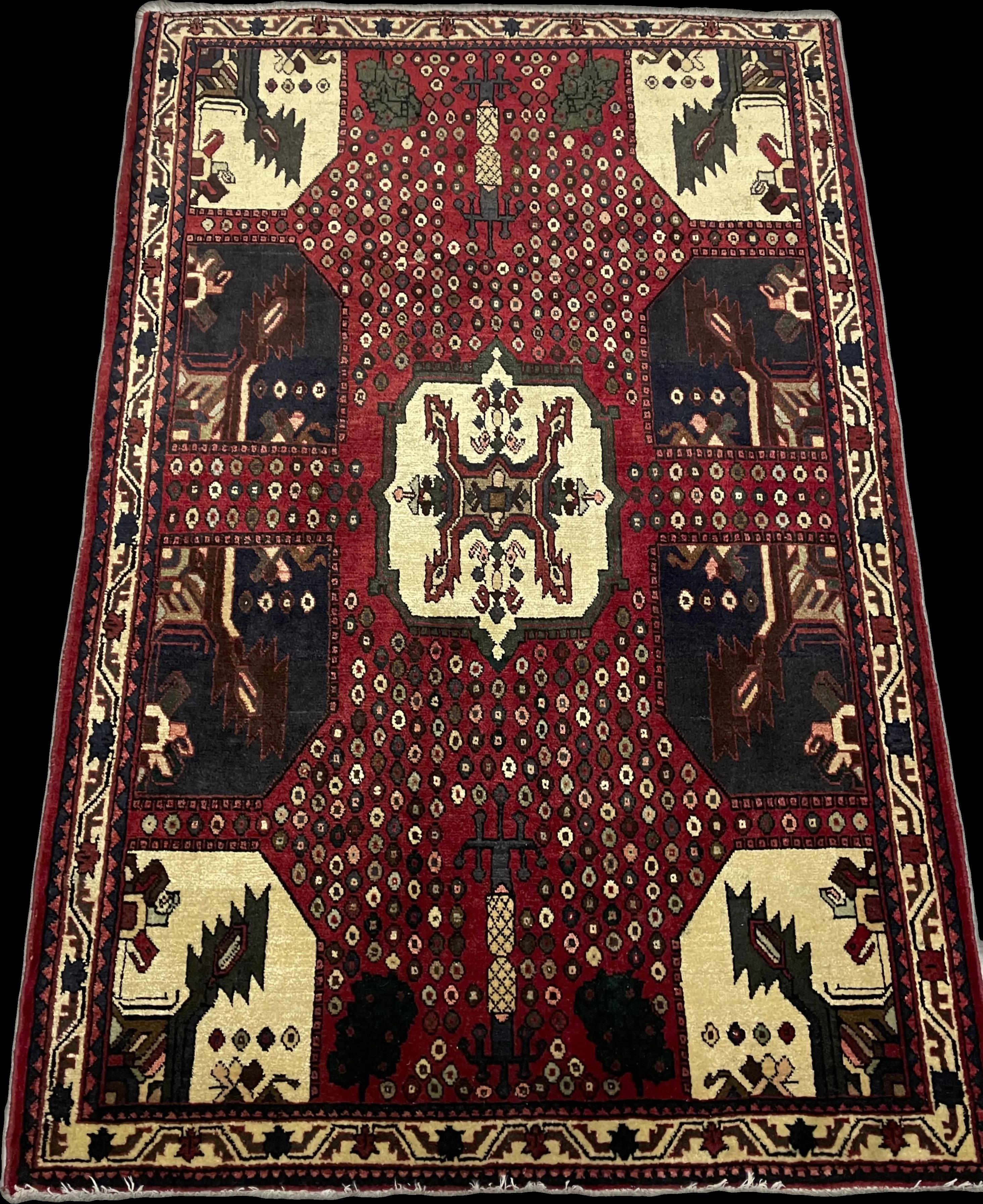 Perspective view of the rug