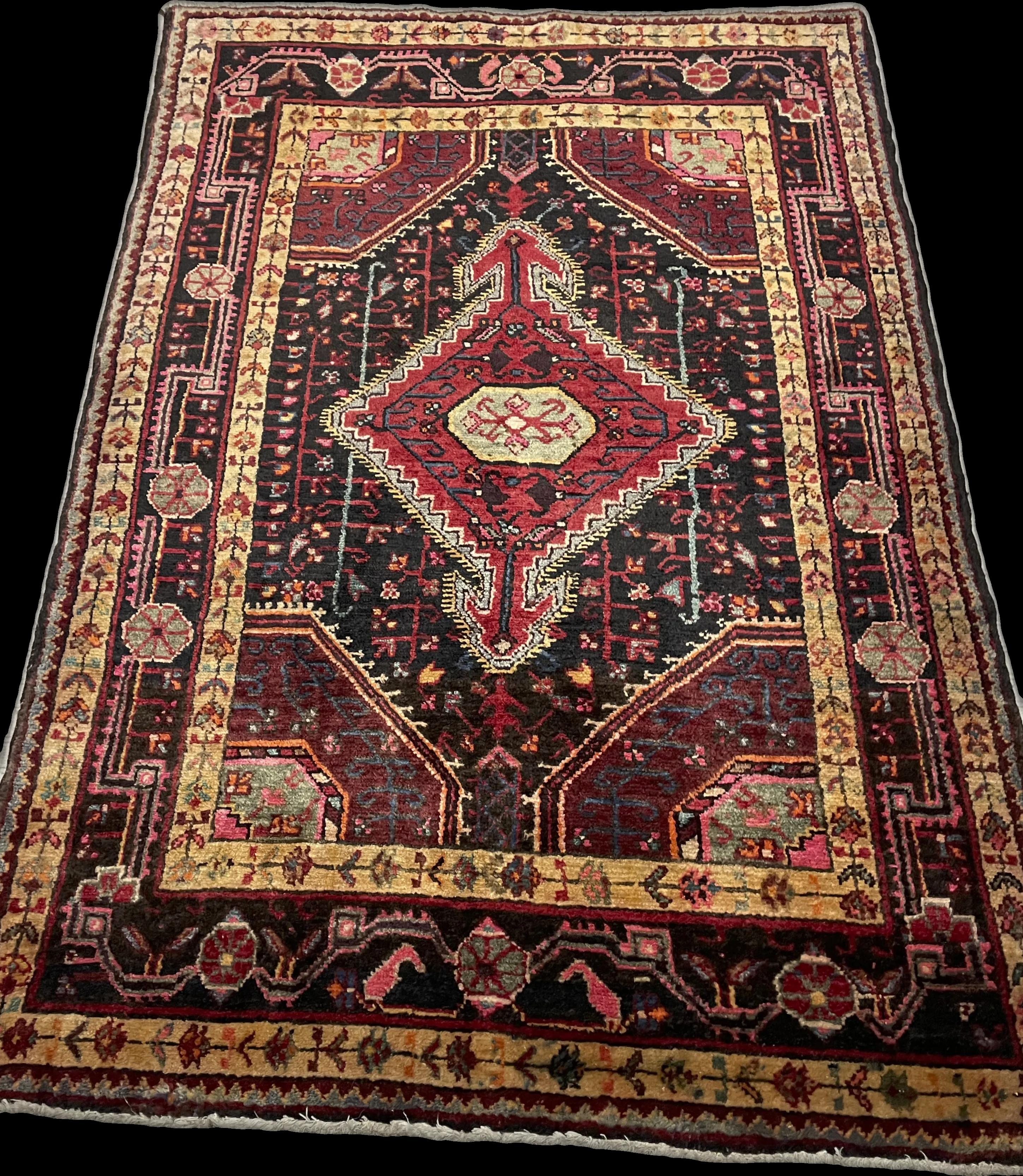 Perspective view of the rug