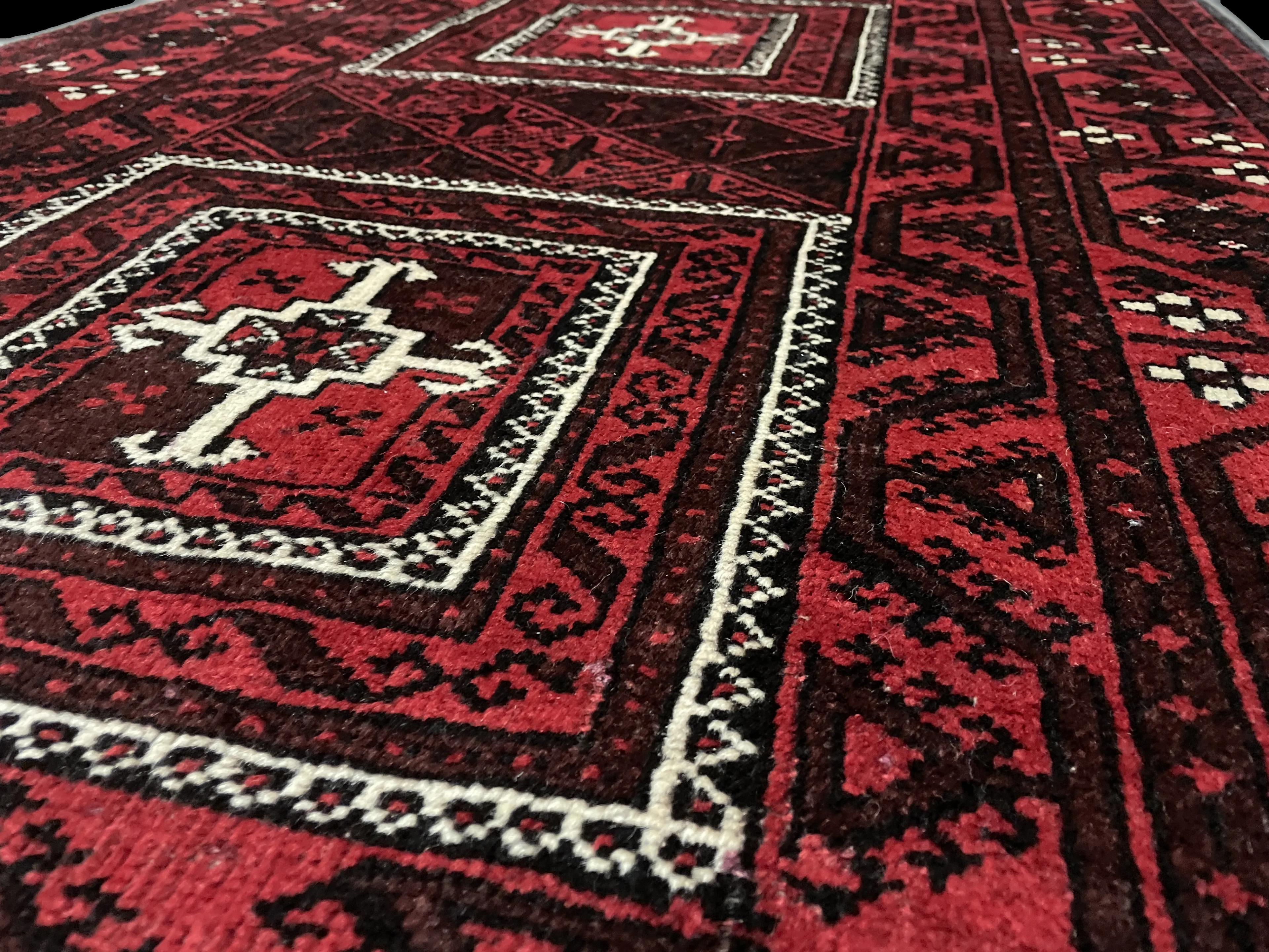 Close-up on the rug's texture