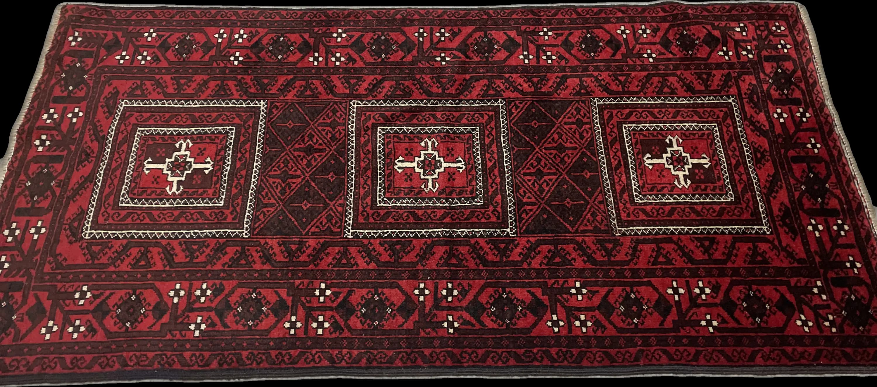 Perspective view of the rug