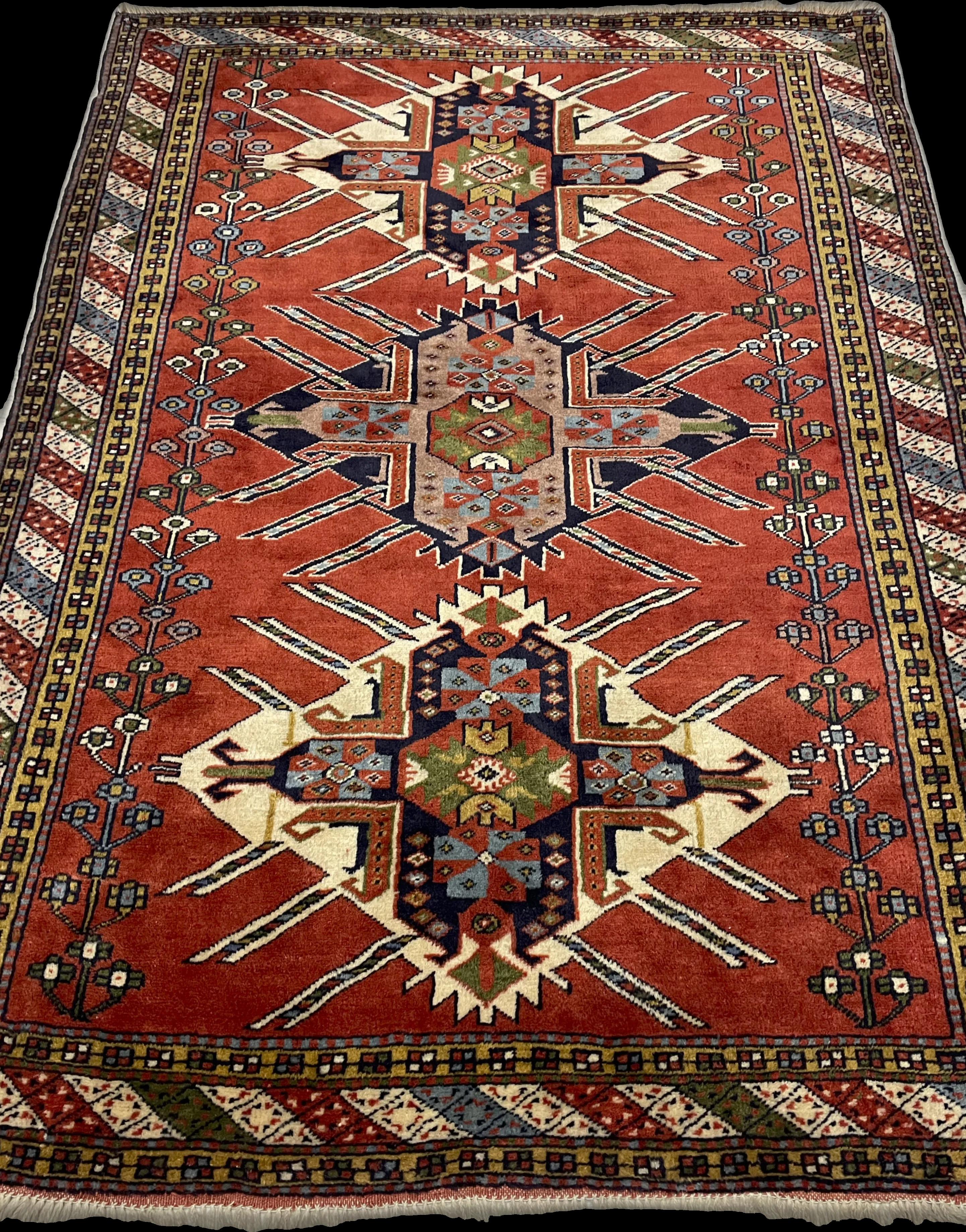 Perspective view of the rug