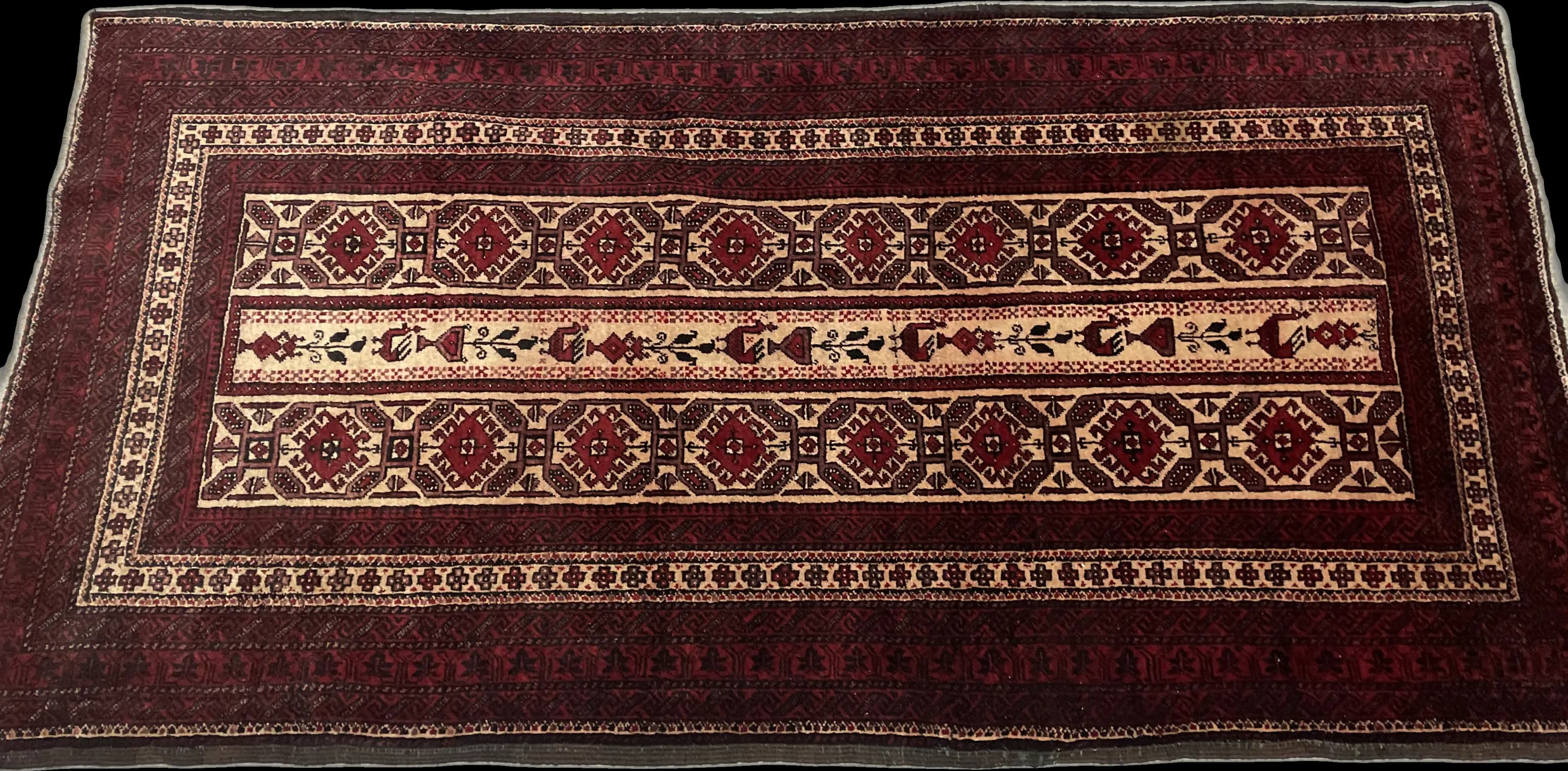 Perspective view of the rug