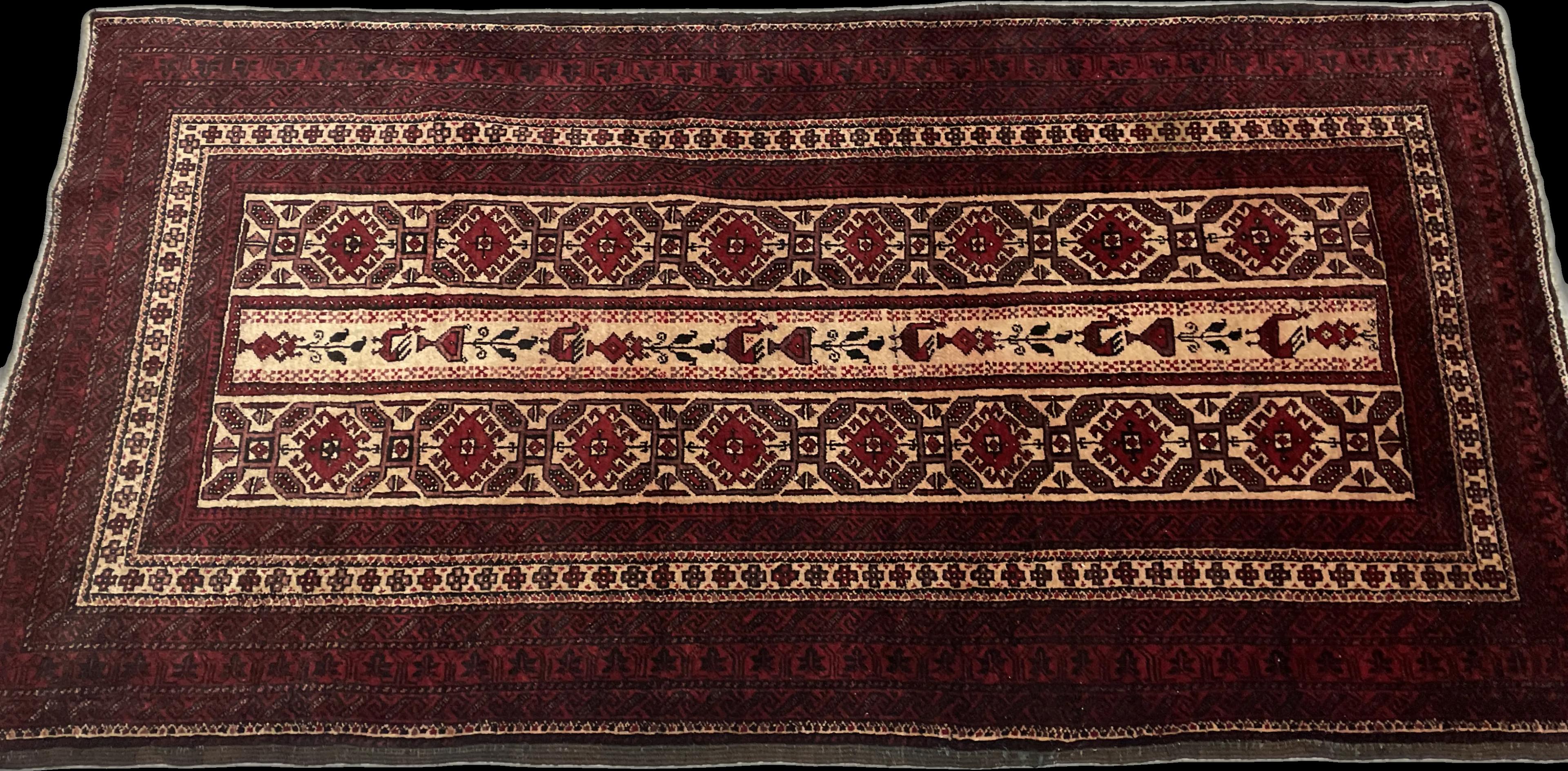 Perspective view of the rug