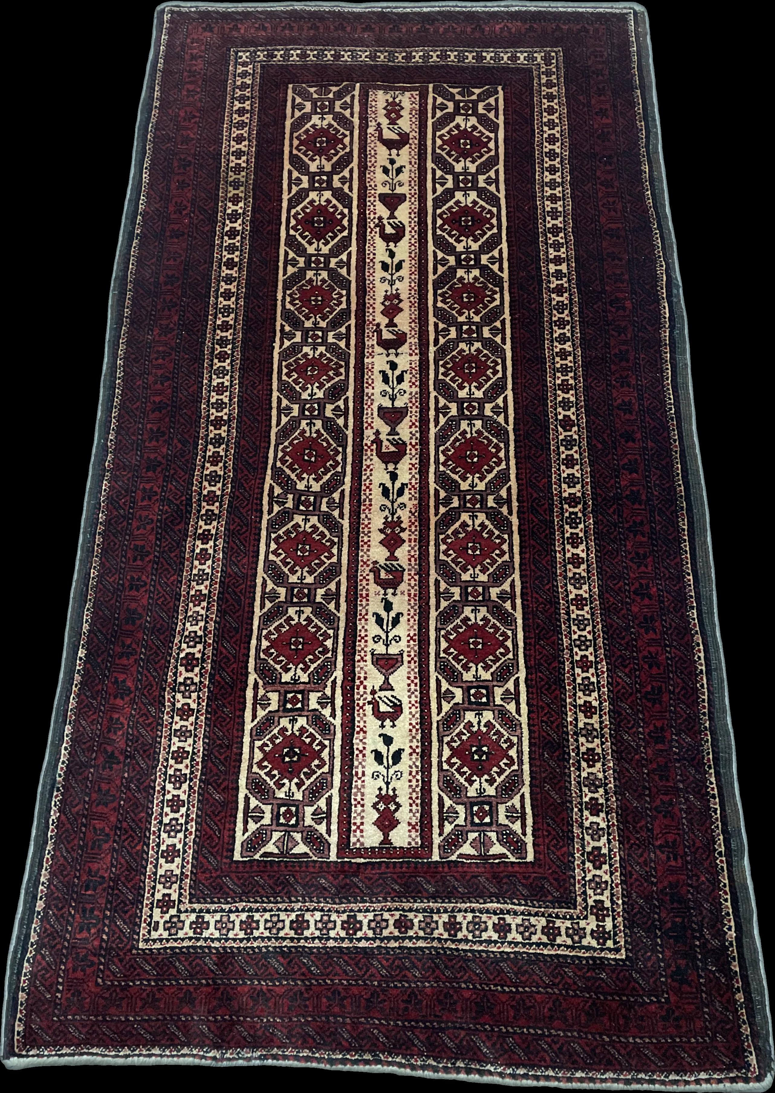 Perspective view of the rug