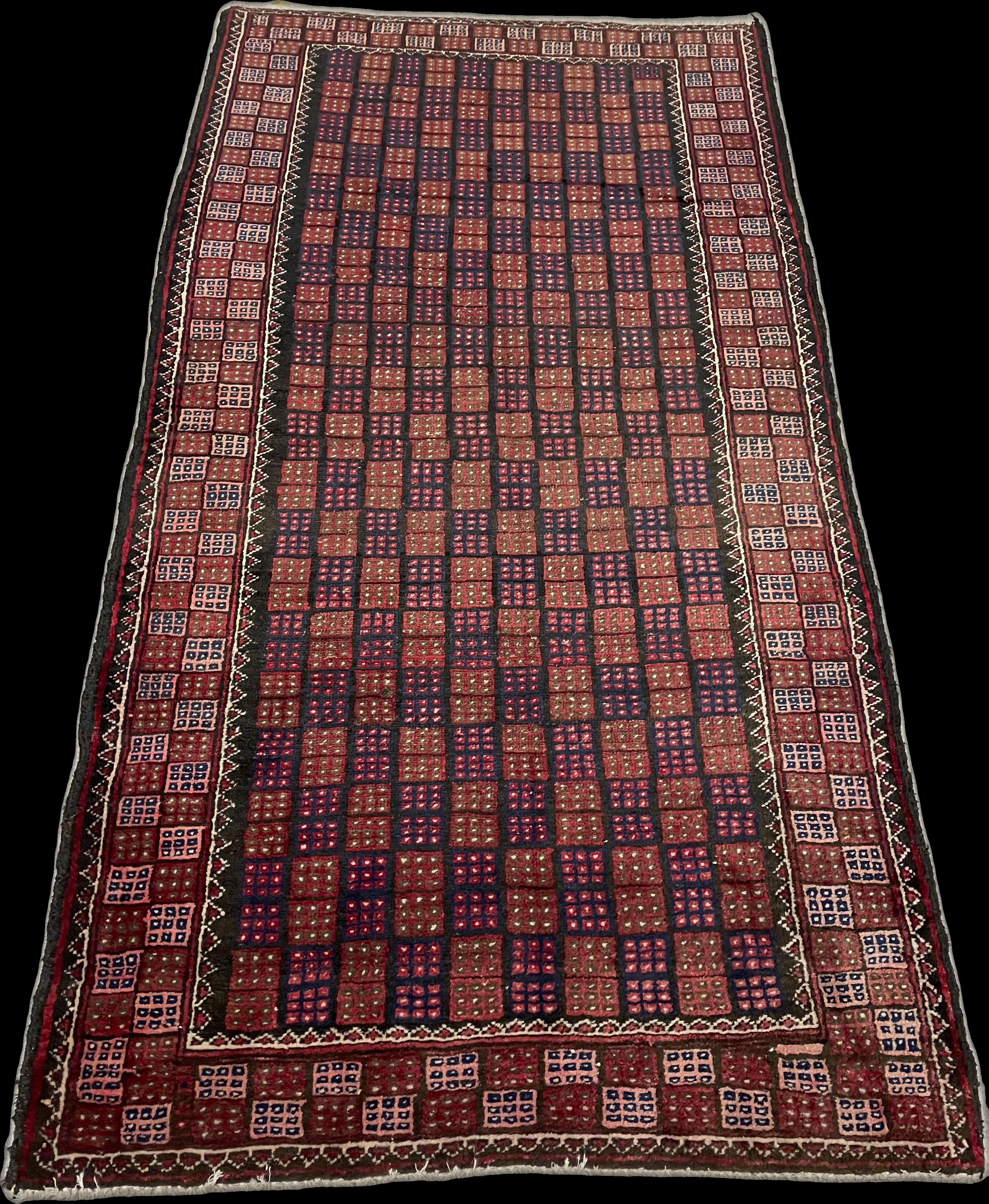 Perspective view of the rug