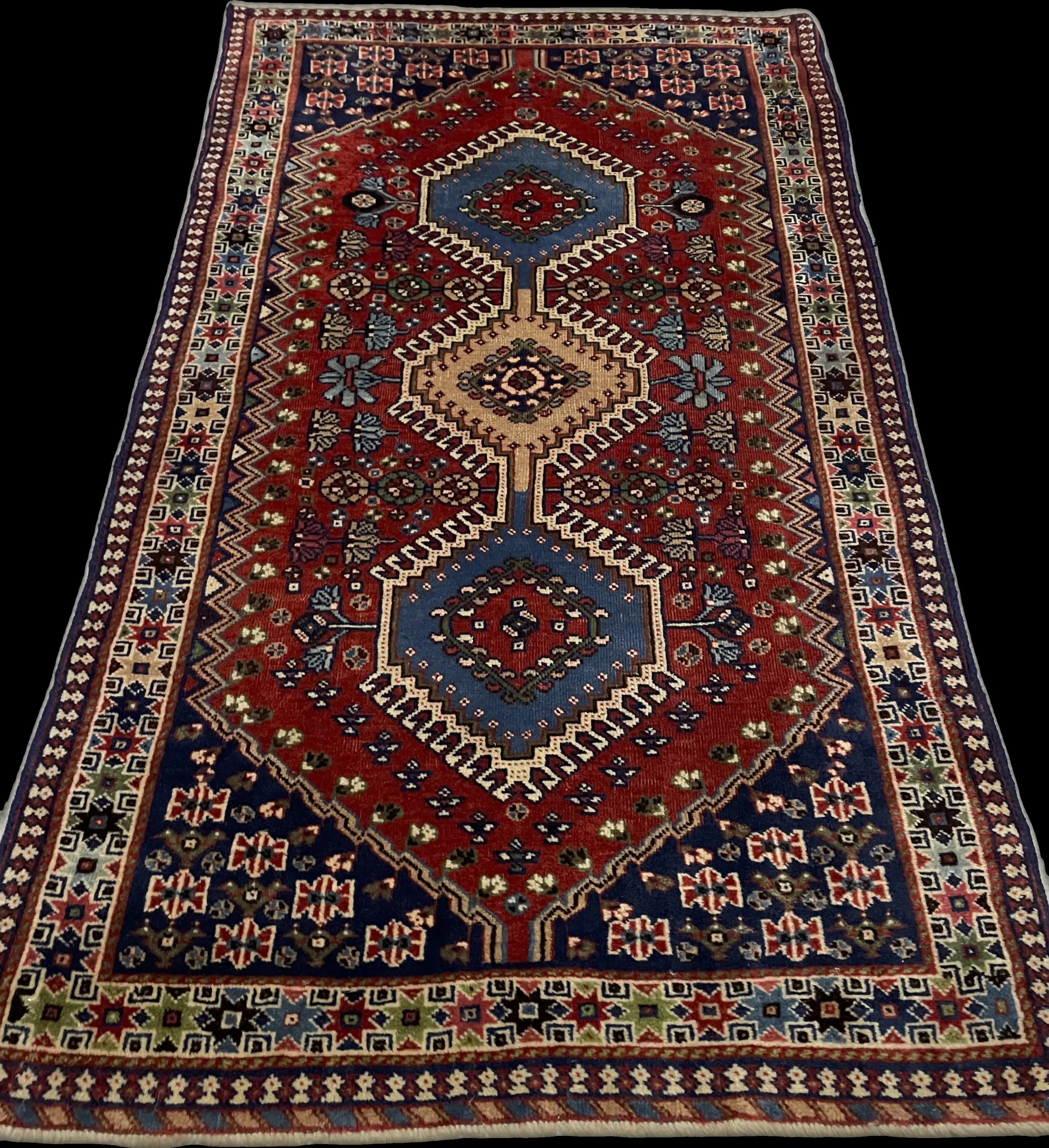 Perspective view of the rug