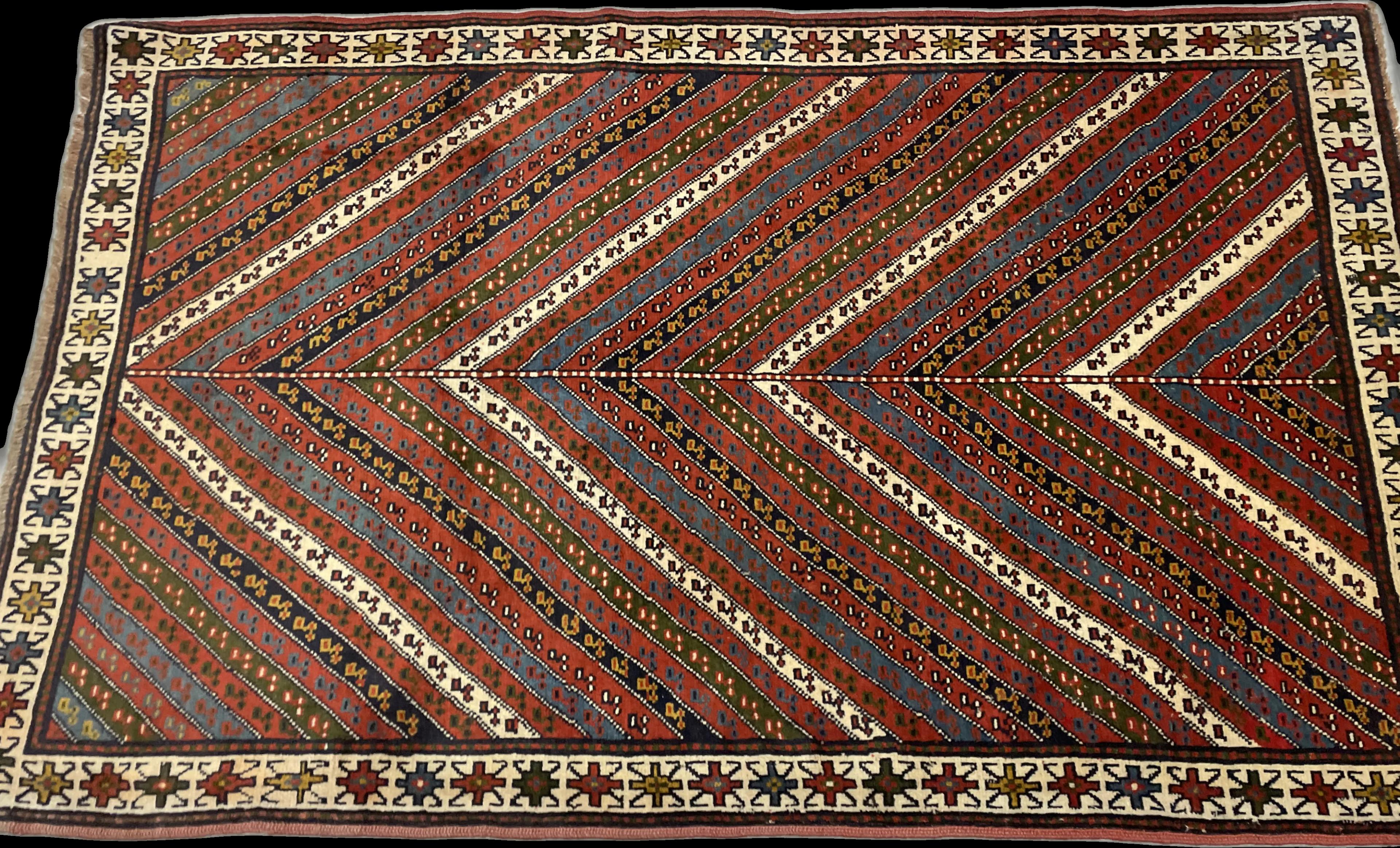 Perspective view of the rug