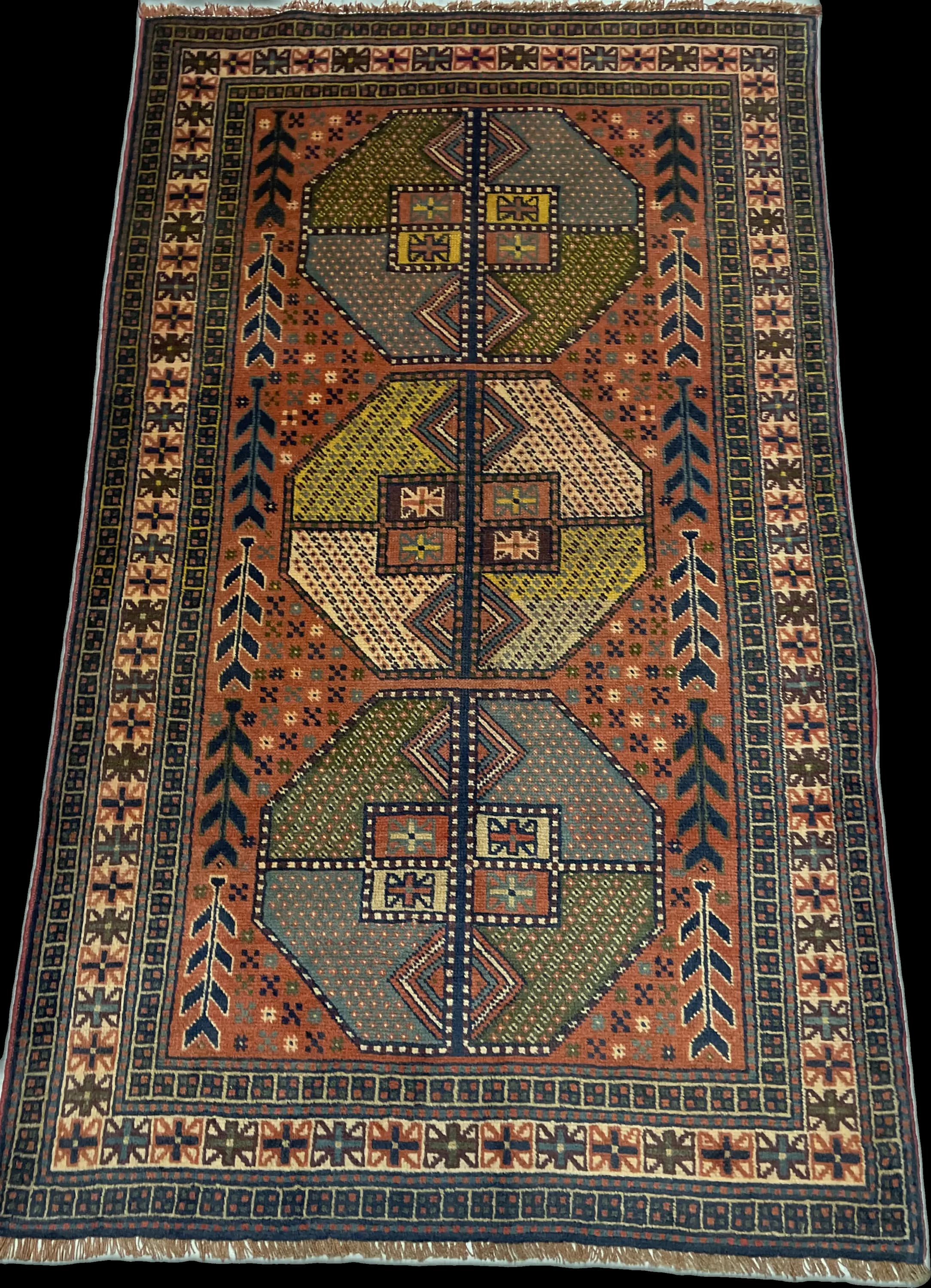 Perspective view of the rug