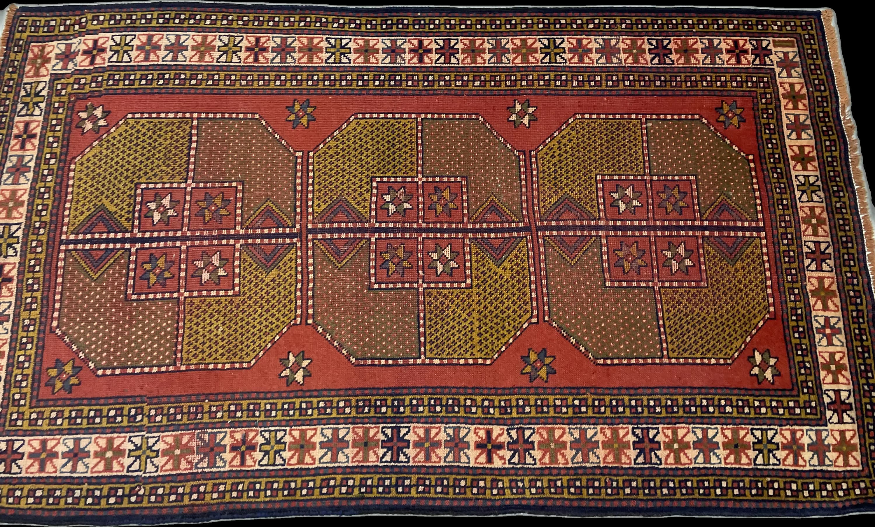 Perspective view of the rug