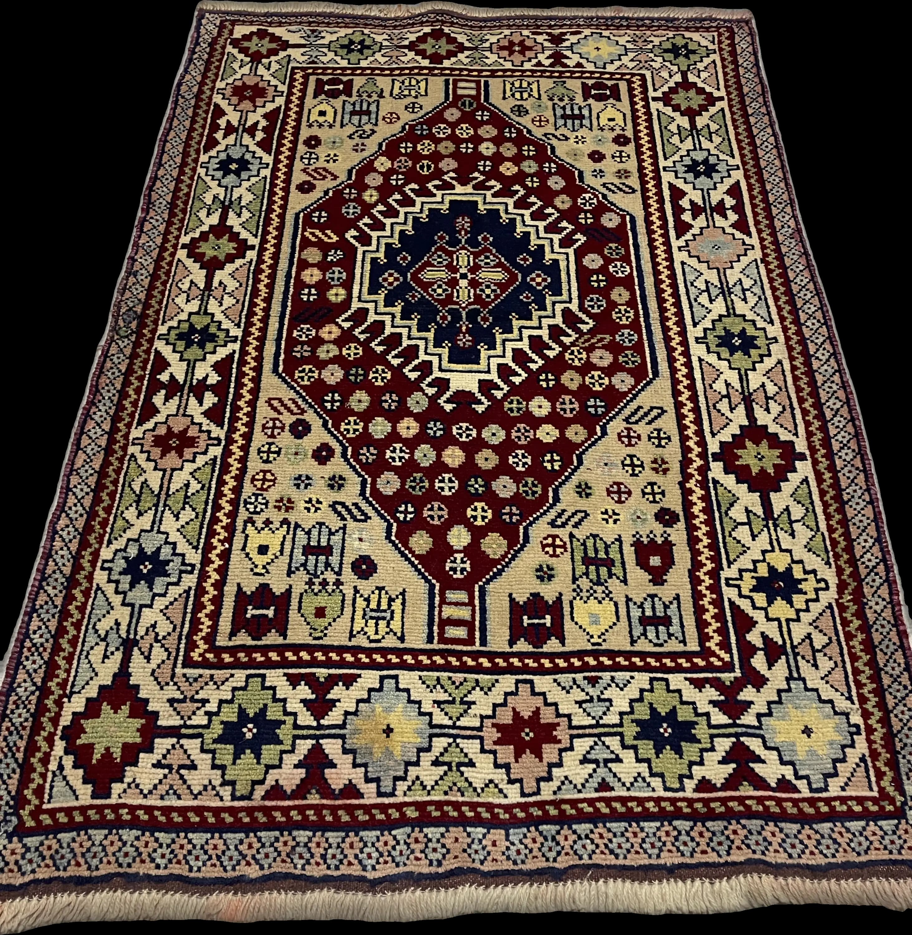 Perspective view of the rug