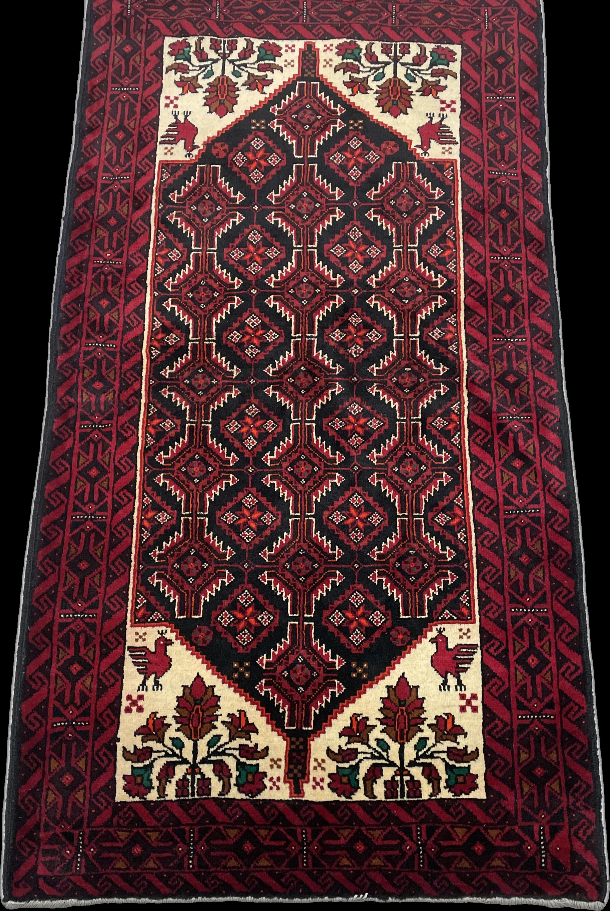 Perspective view of the rug