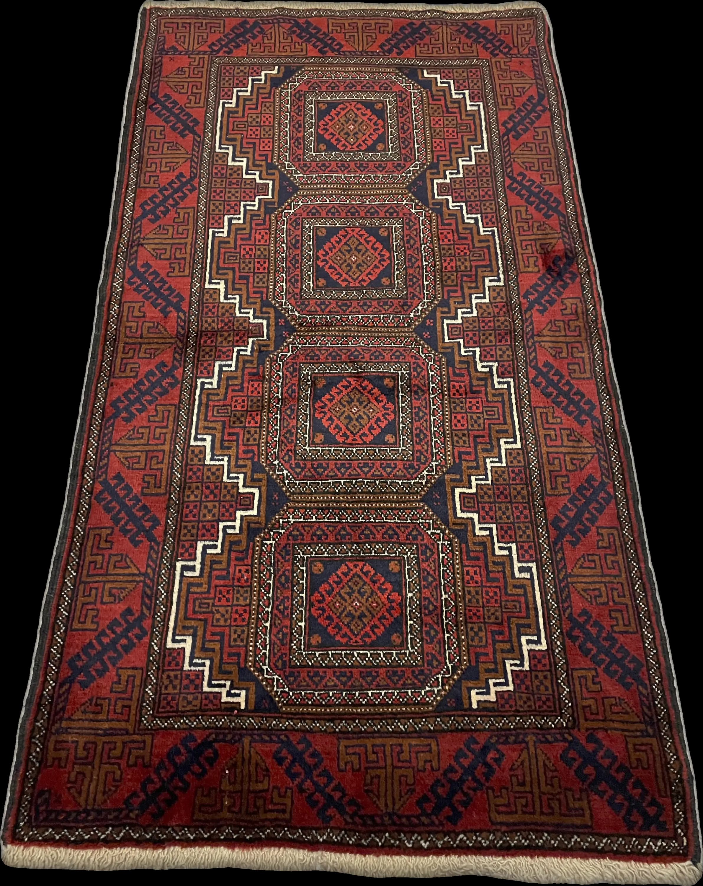 Perspective view of the rug