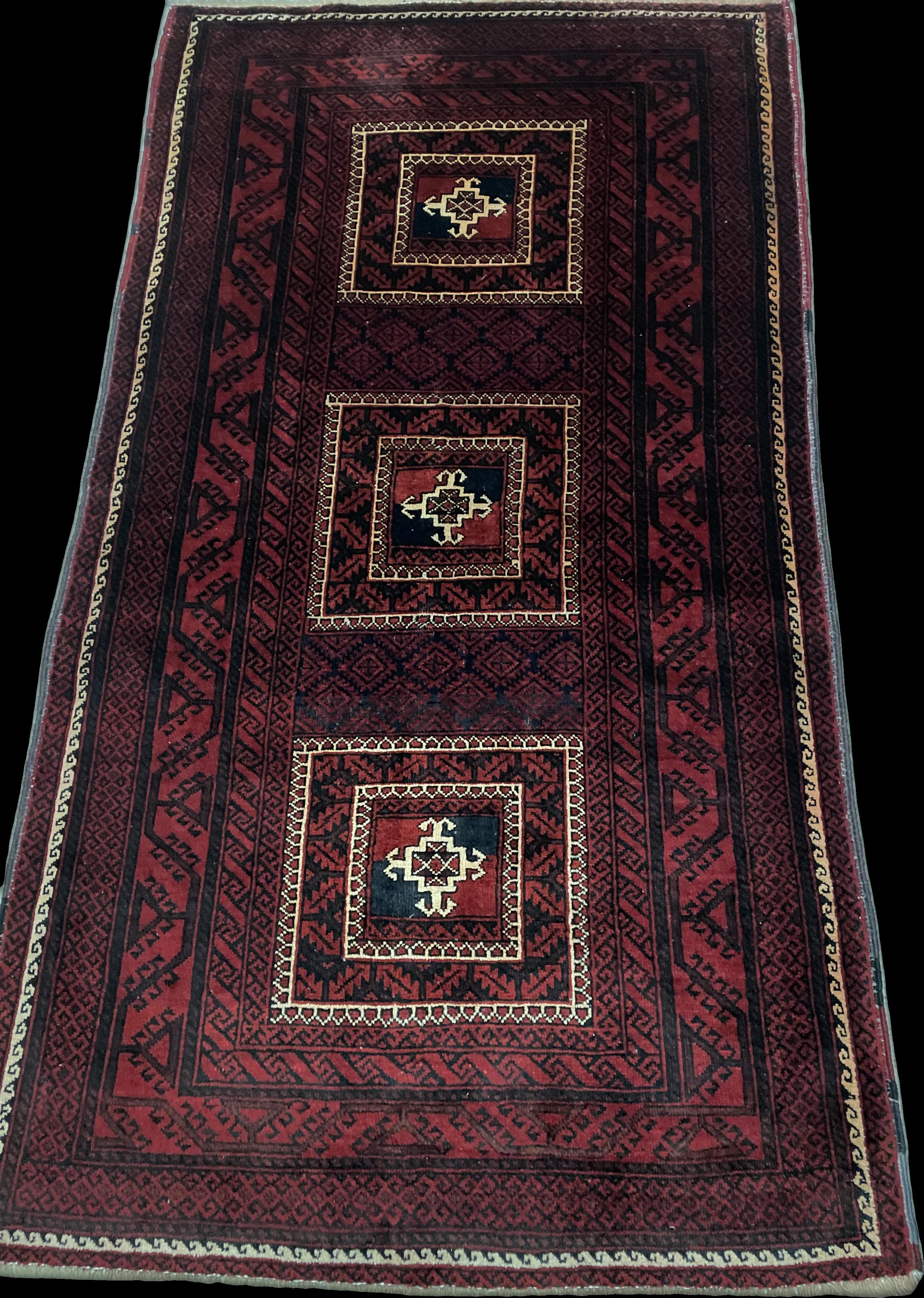 Perspective view of the rug