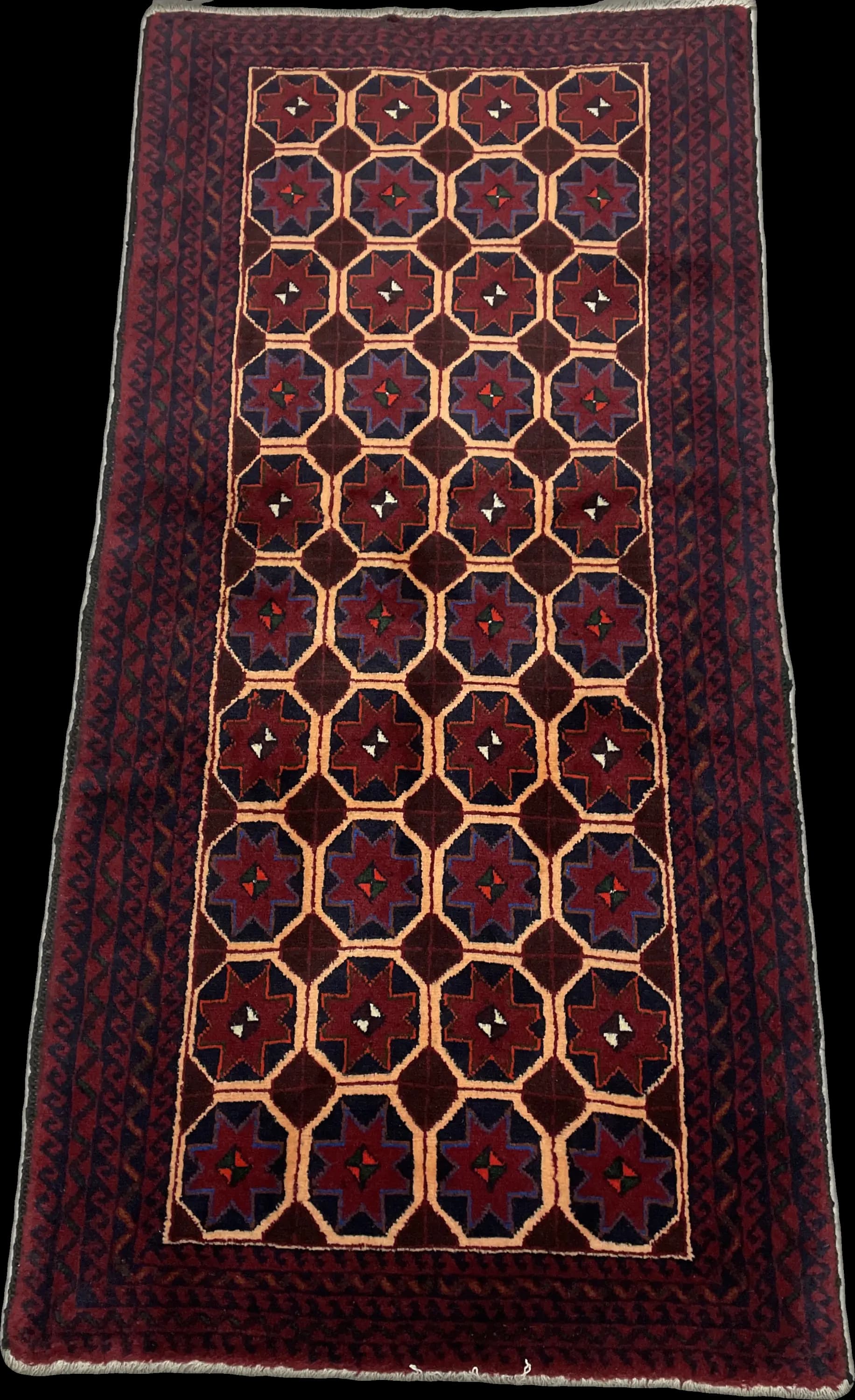 Perspective view of the rug