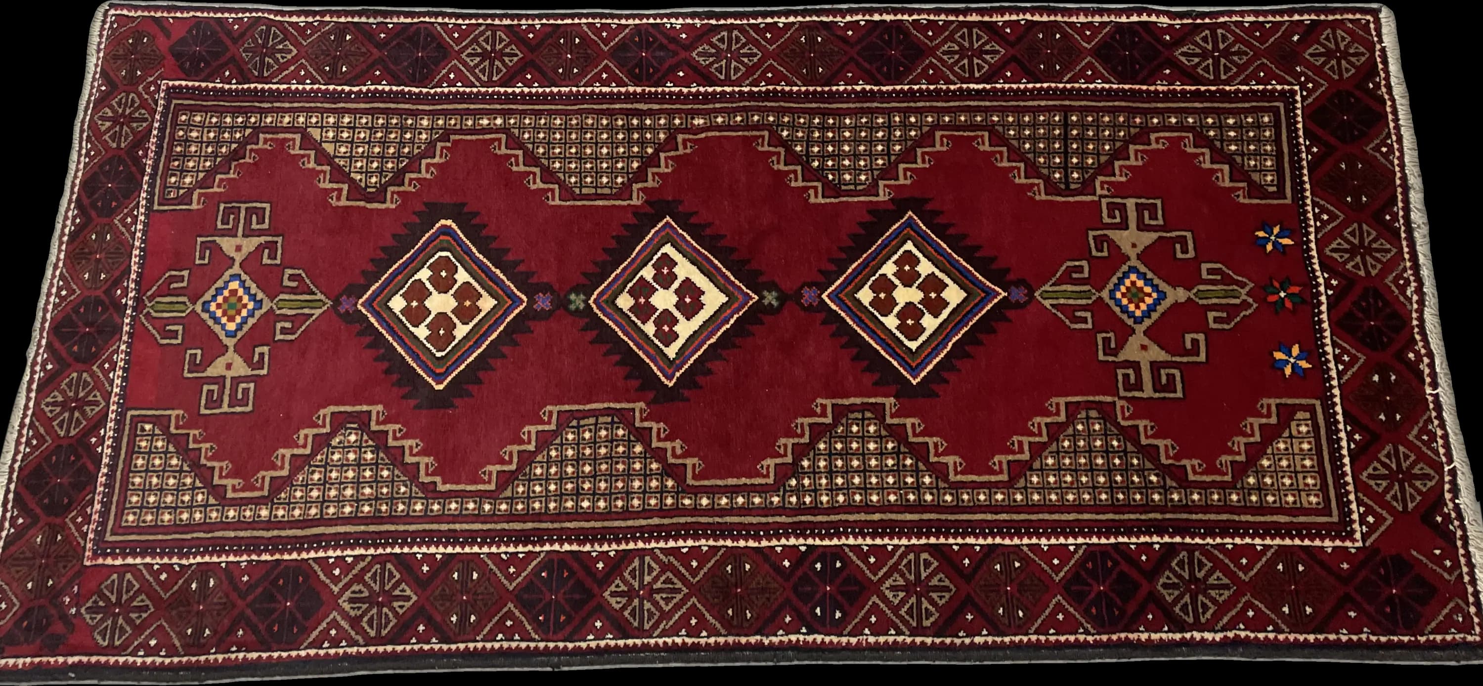 Perspective view of the rug