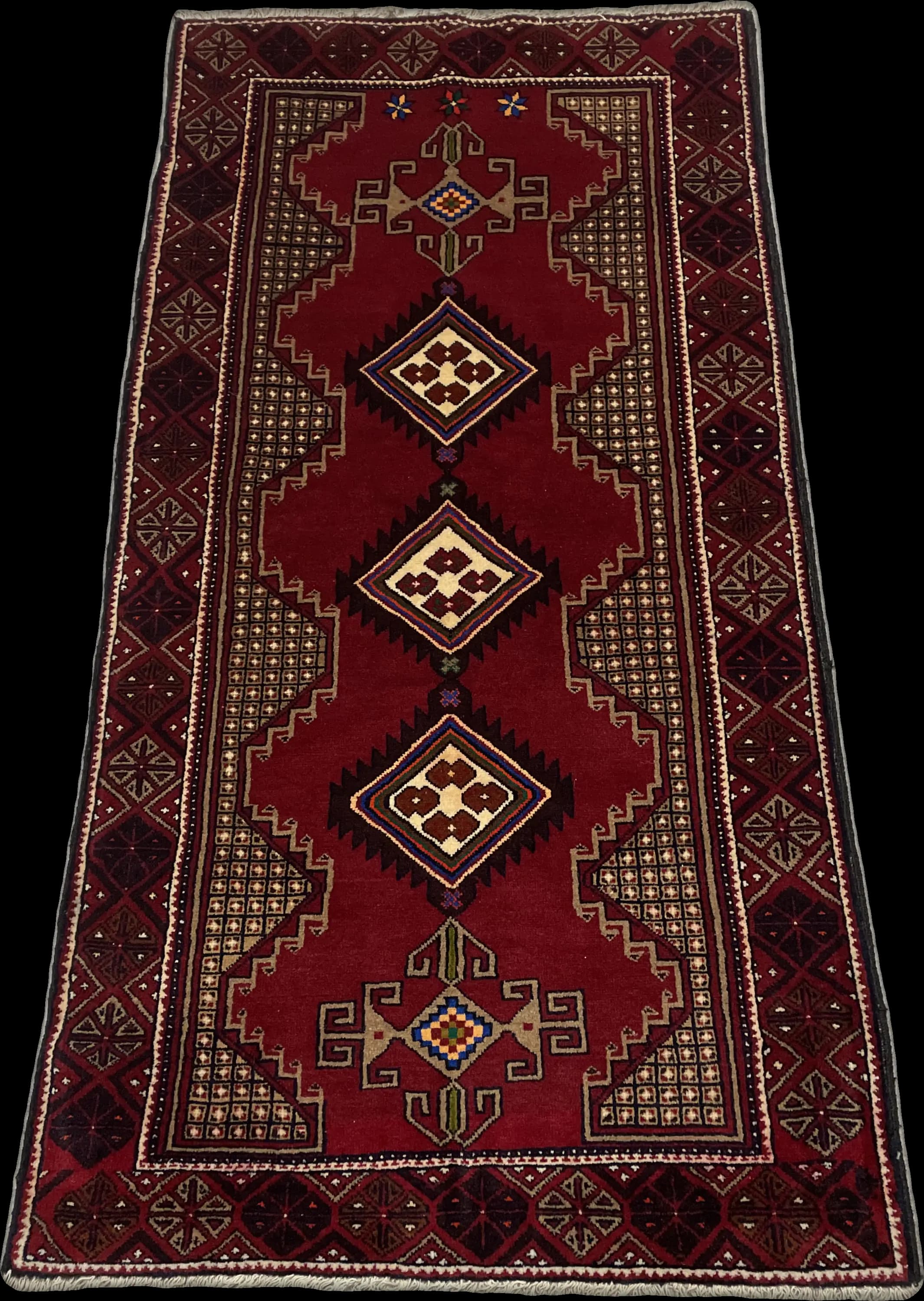 Perspective view of the rug