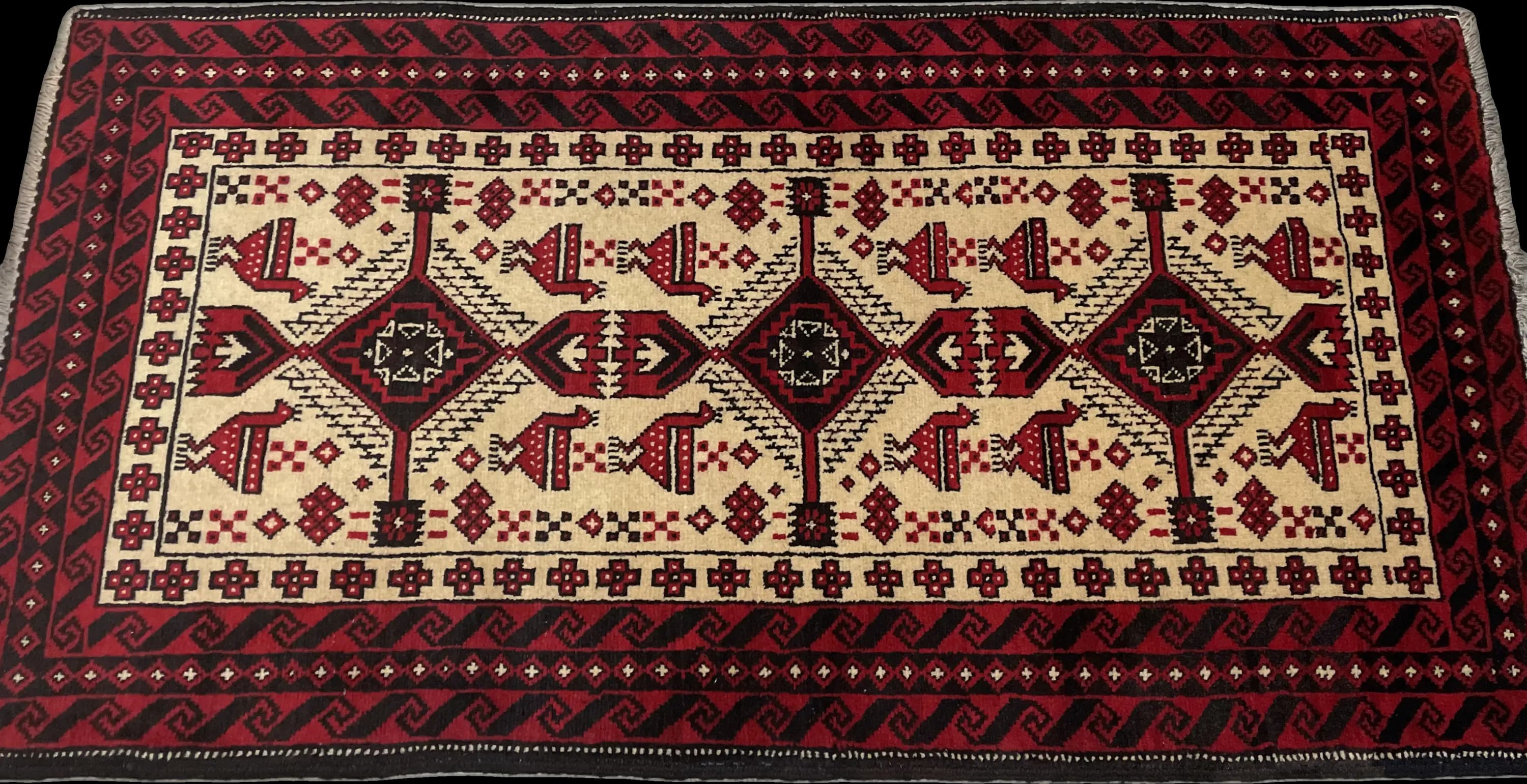 Perspective view of the rug