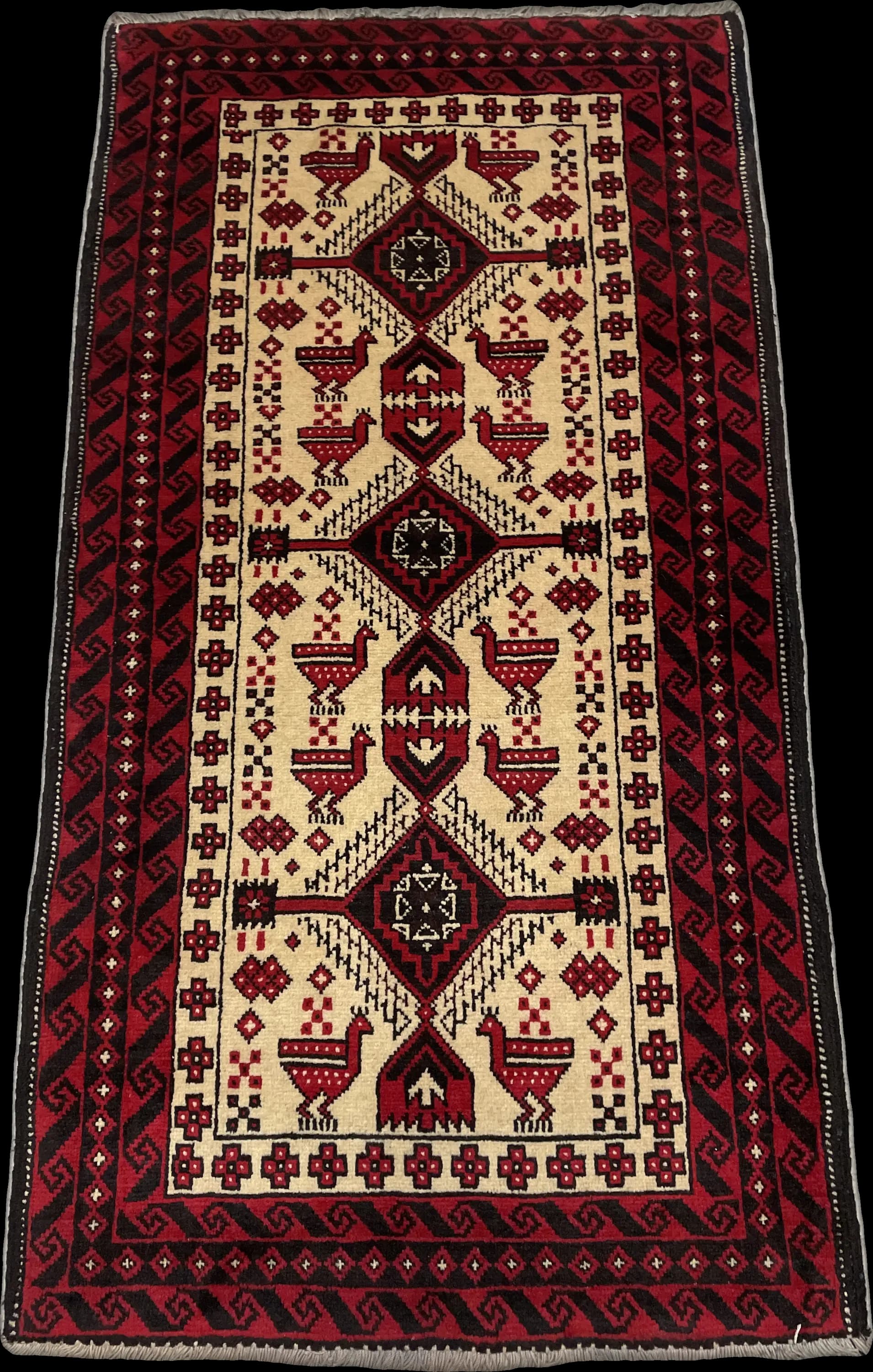 Perspective view of the rug