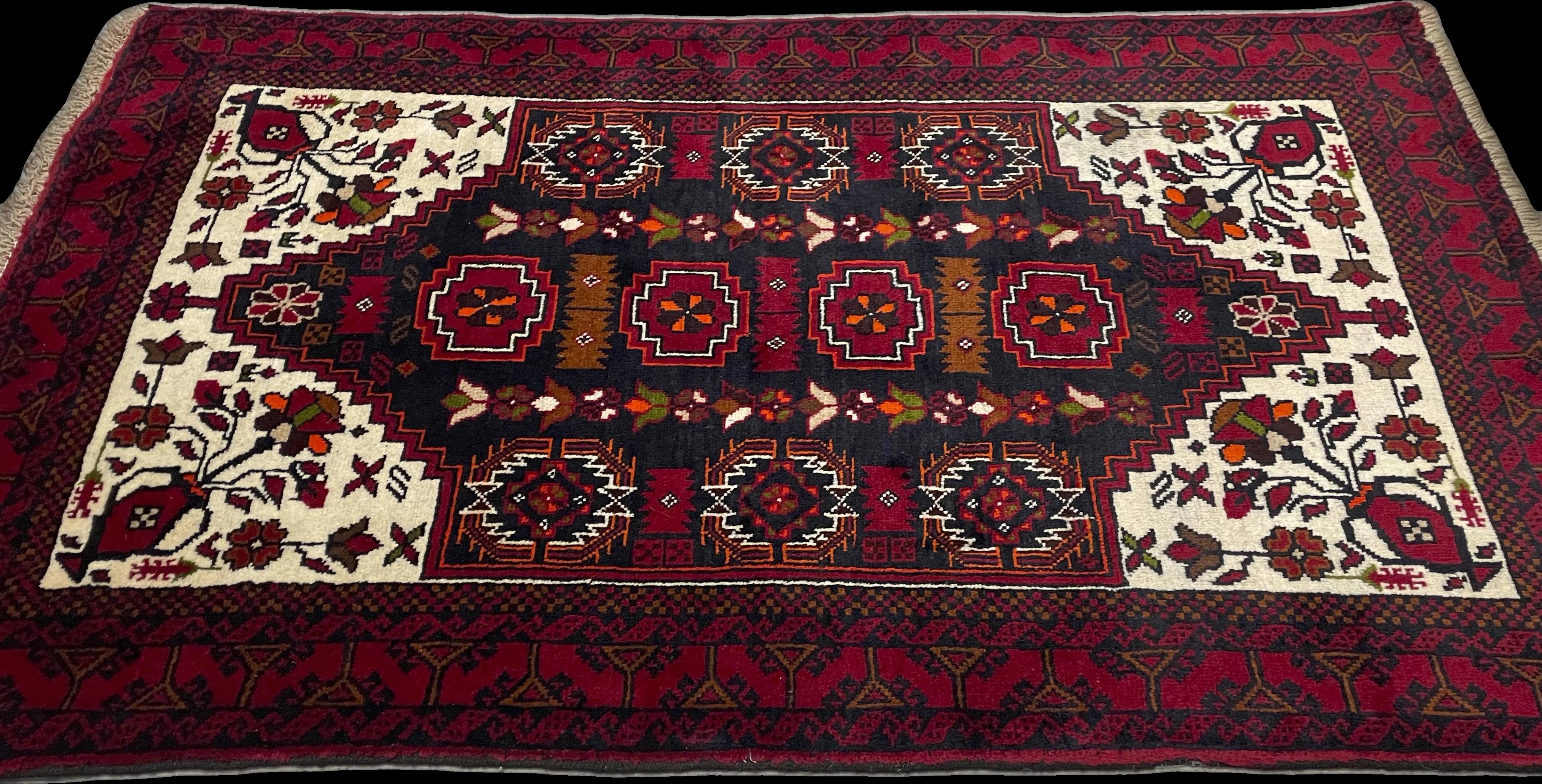 Perspective view of the rug