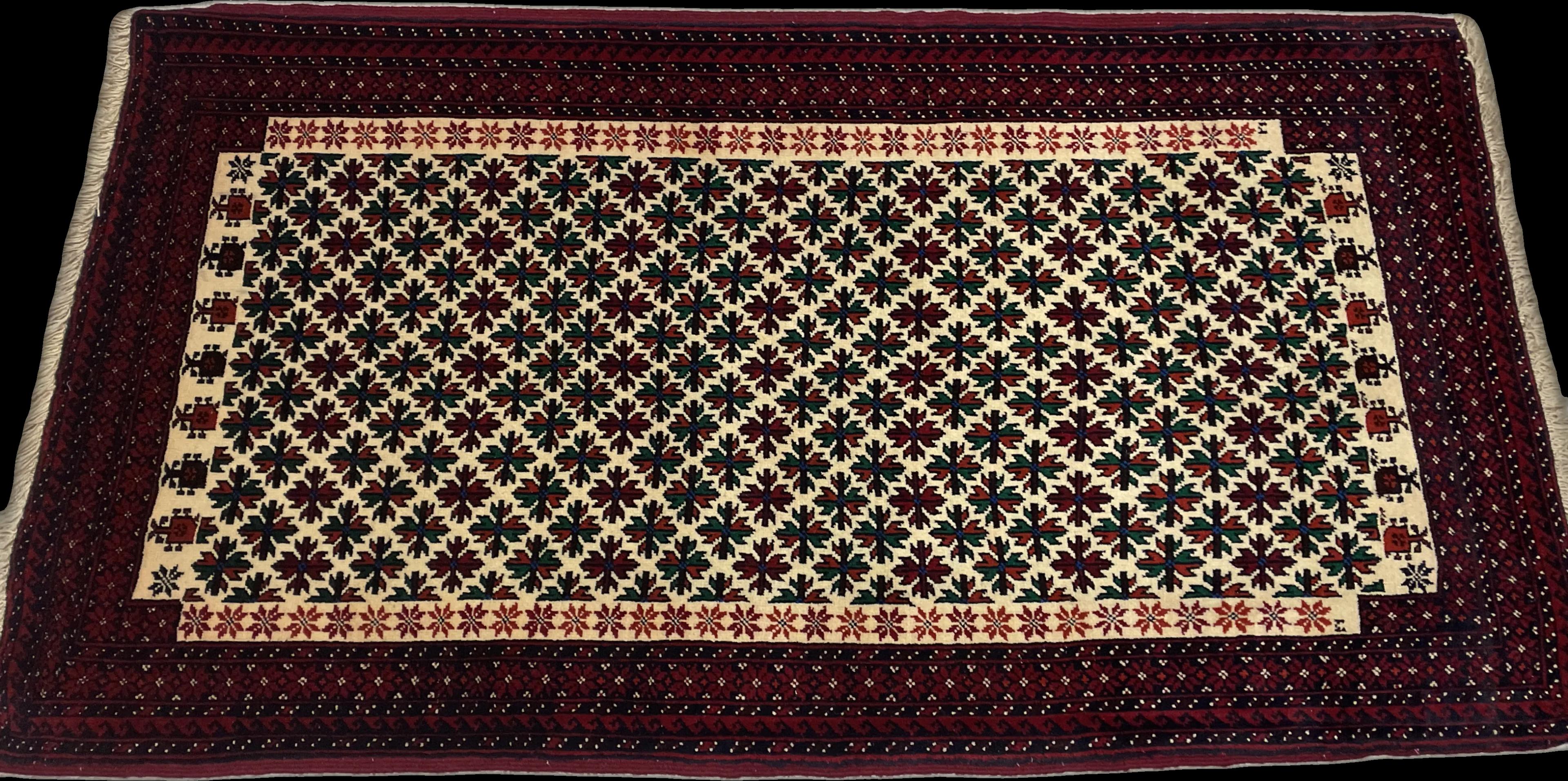 Perspective view of the rug