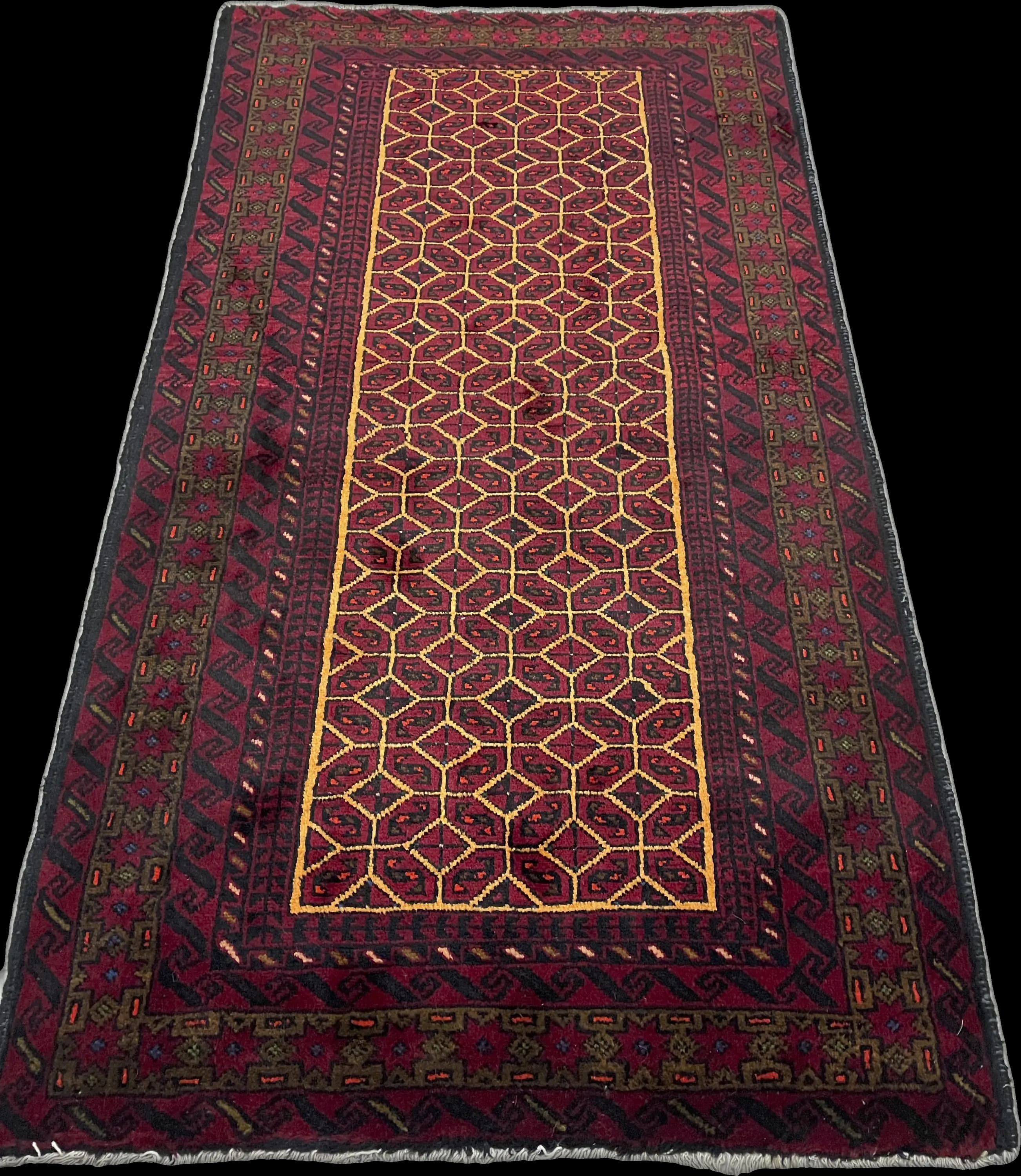 Perspective view of the rug