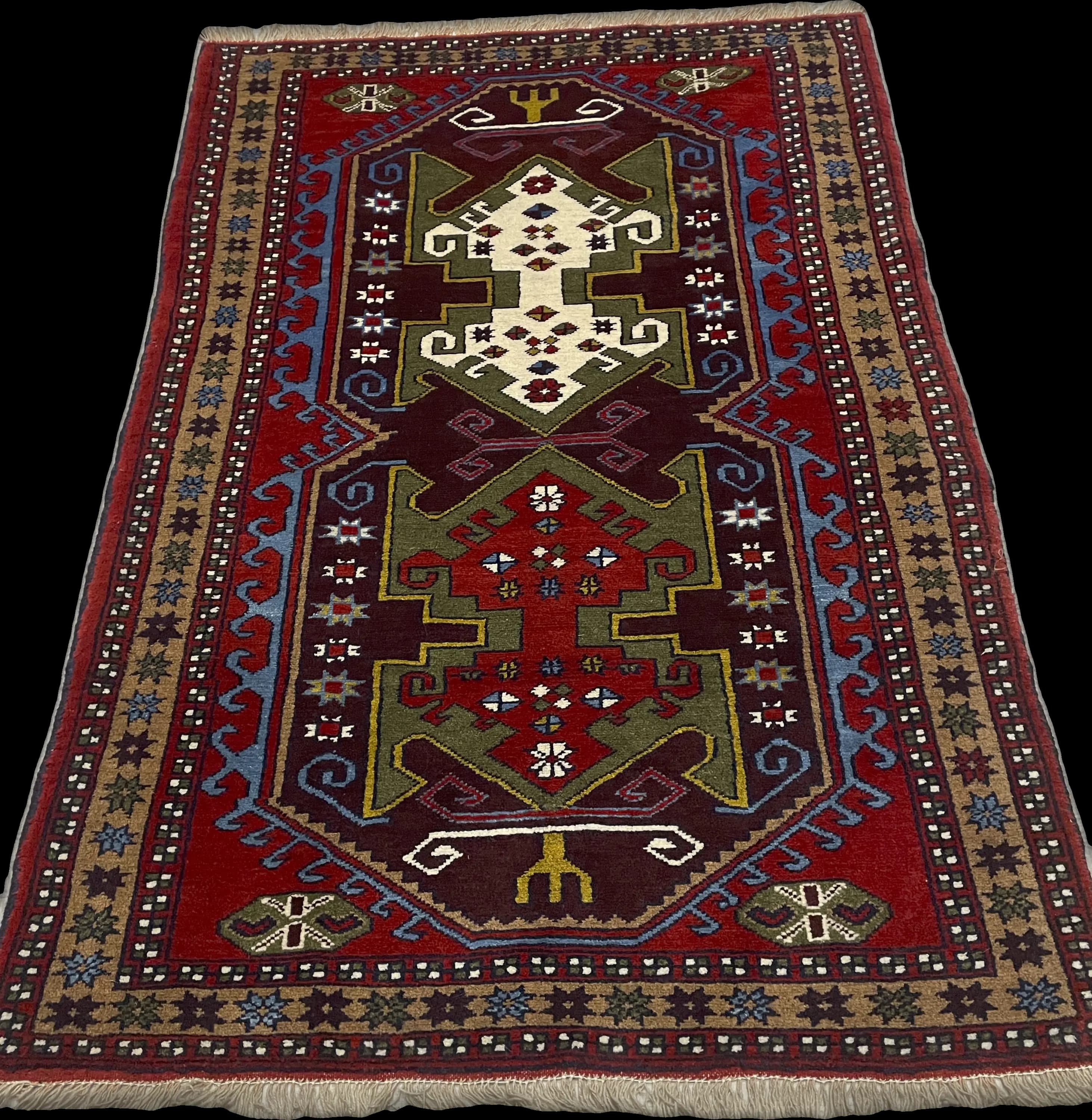 Perspective view of the rug