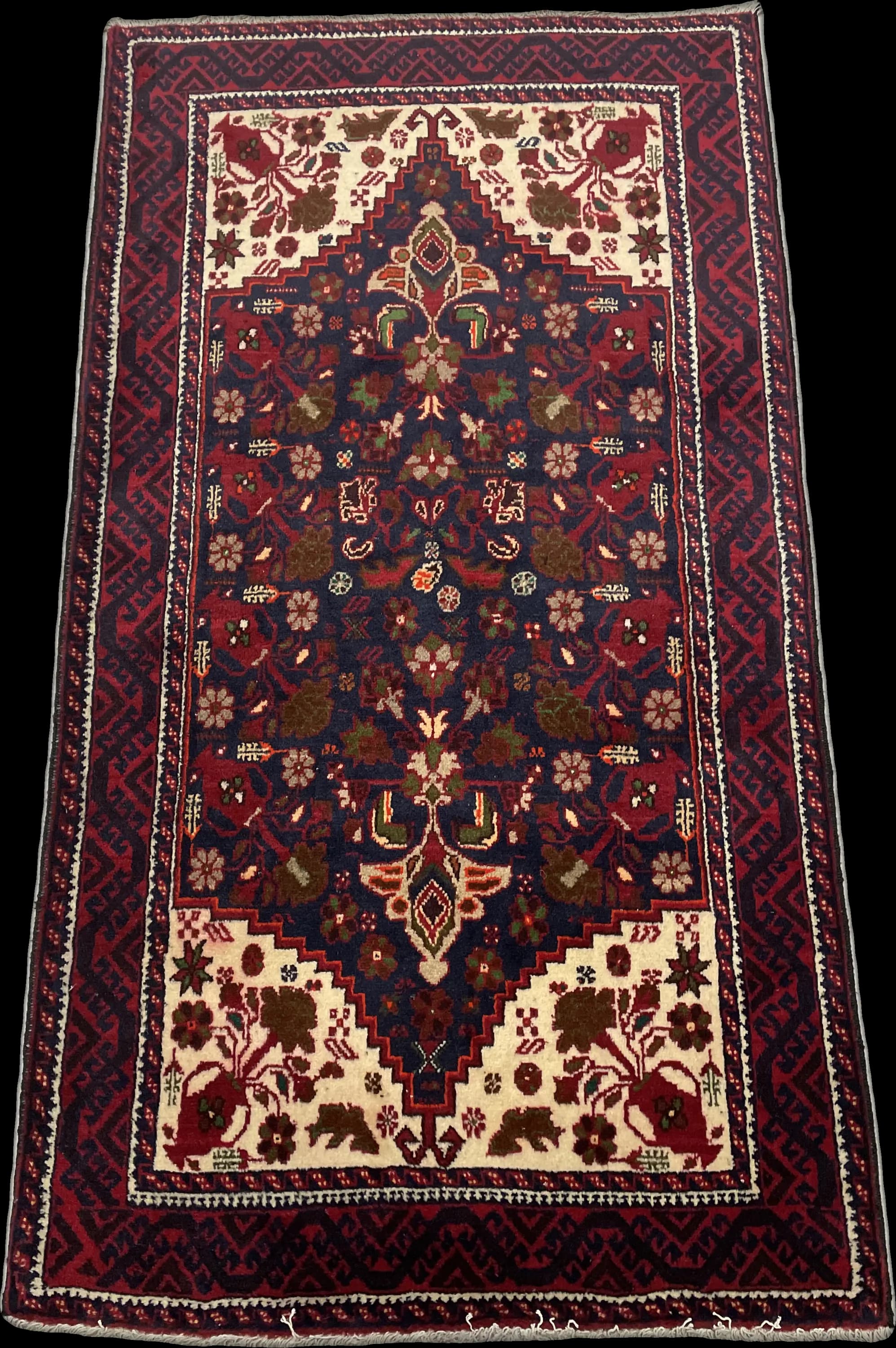 Perspective view of the rug