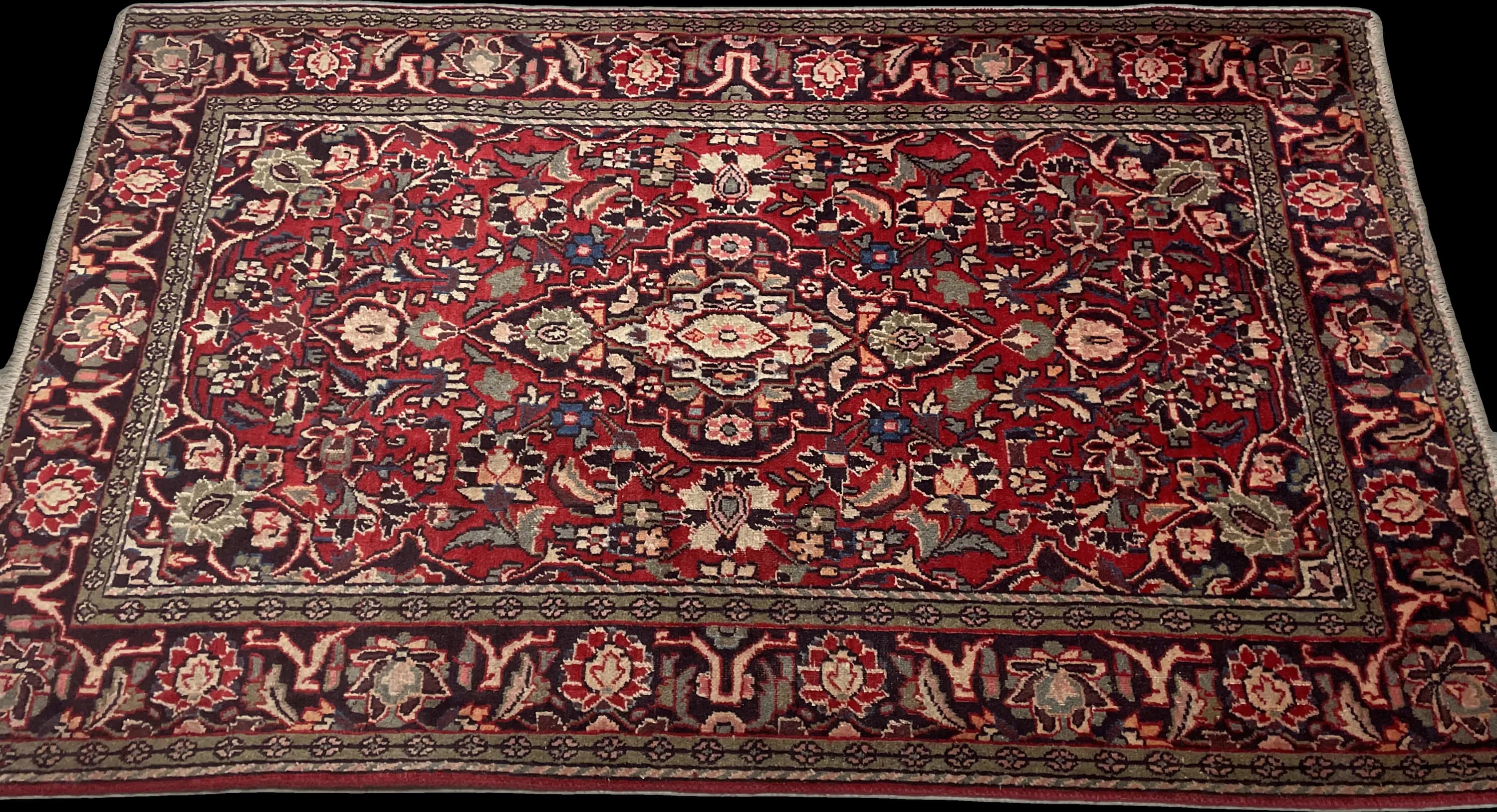 Perspective view of the rug