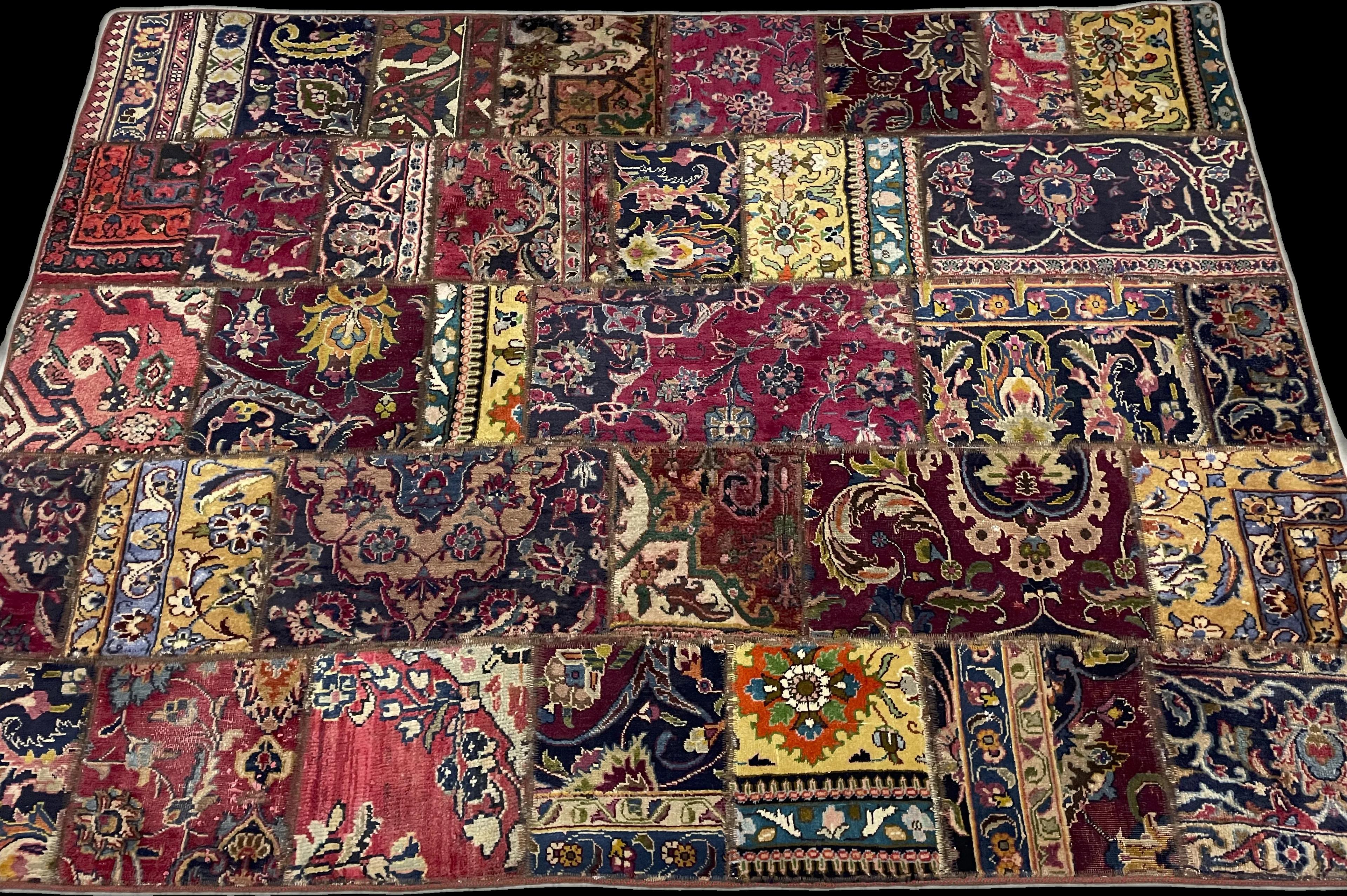 Perspective view of the rug