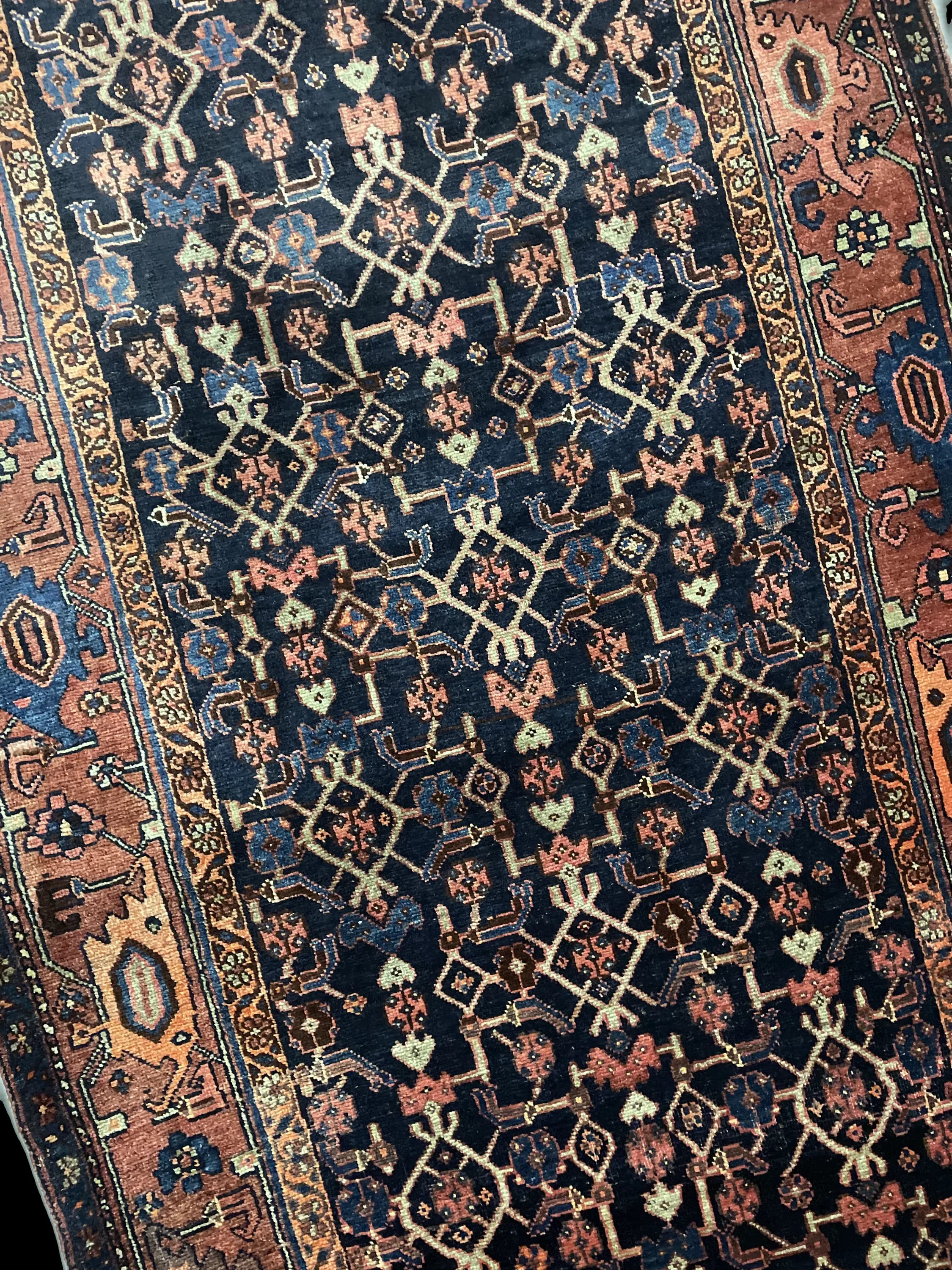 Perspective view of the rug