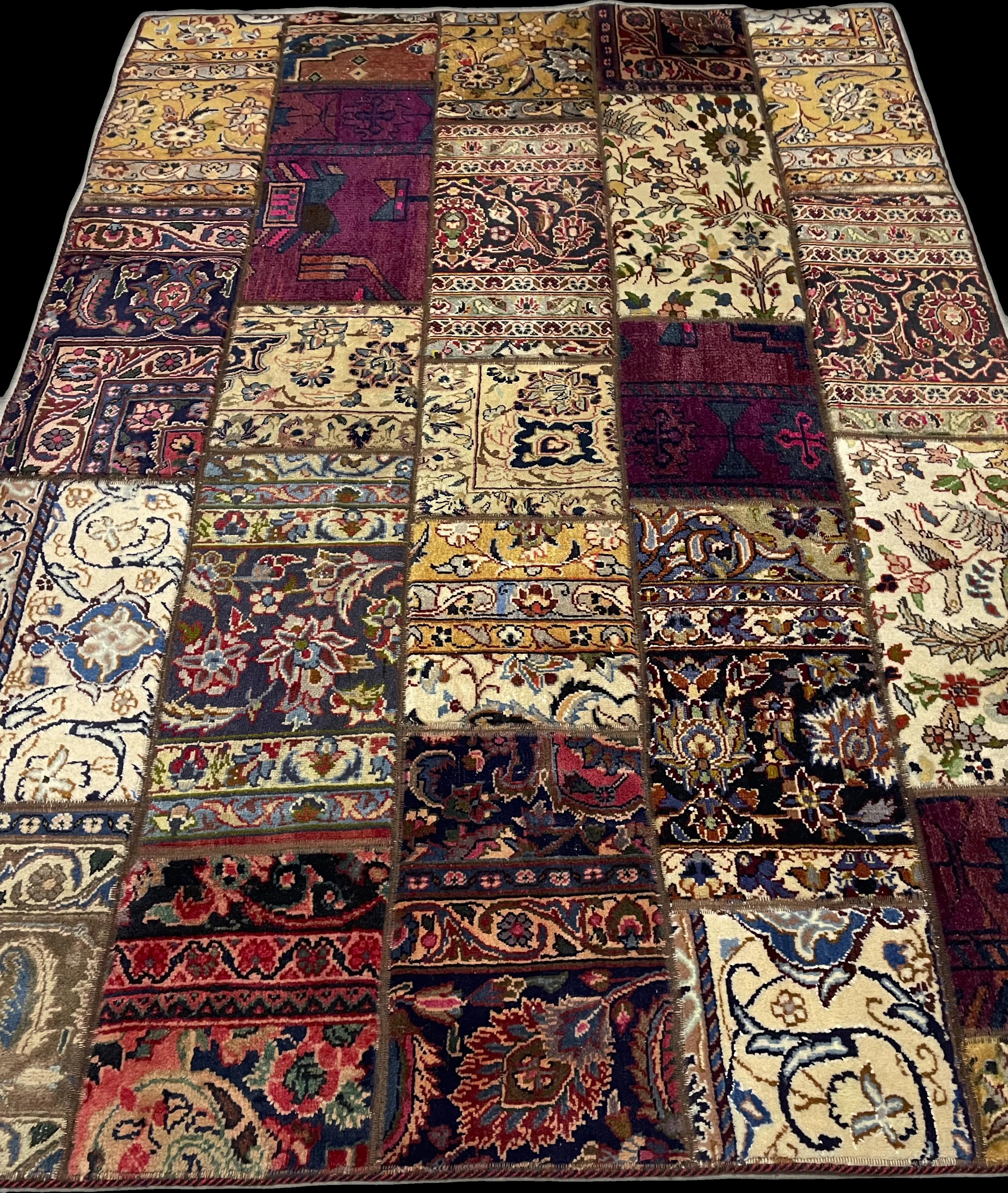 Perspective view of the rug