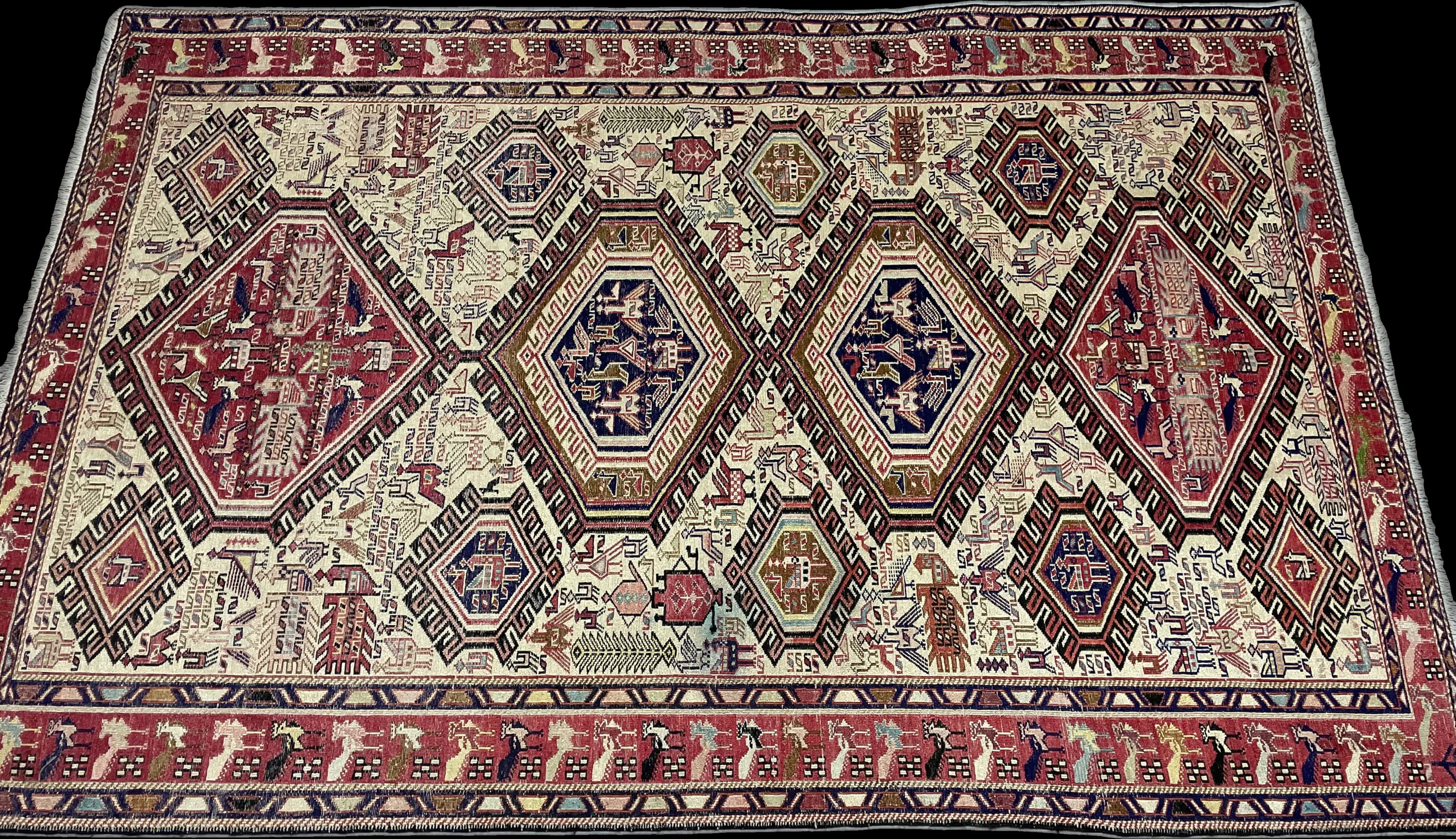 Perspective view of the rug