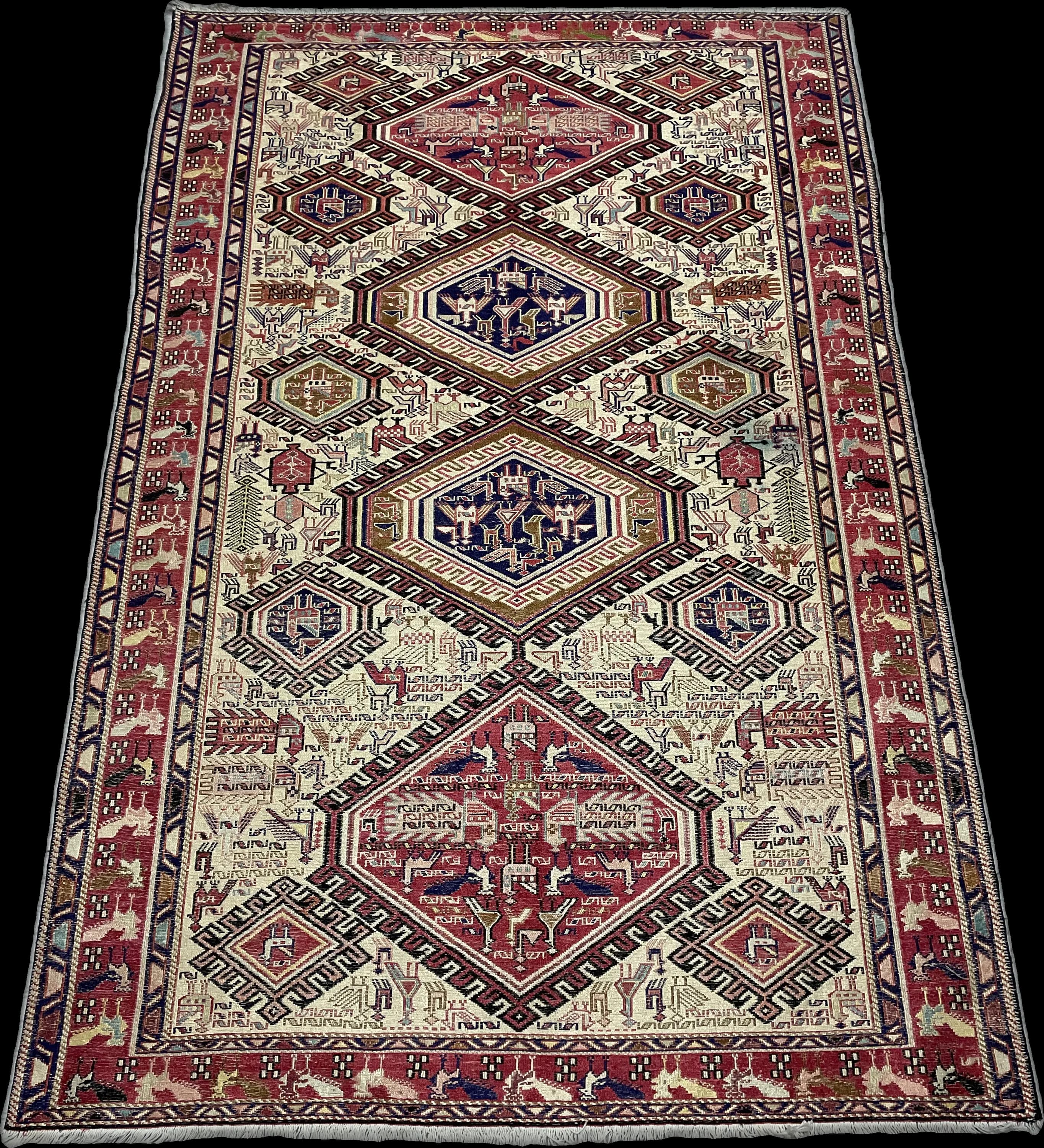 Perspective view of the rug