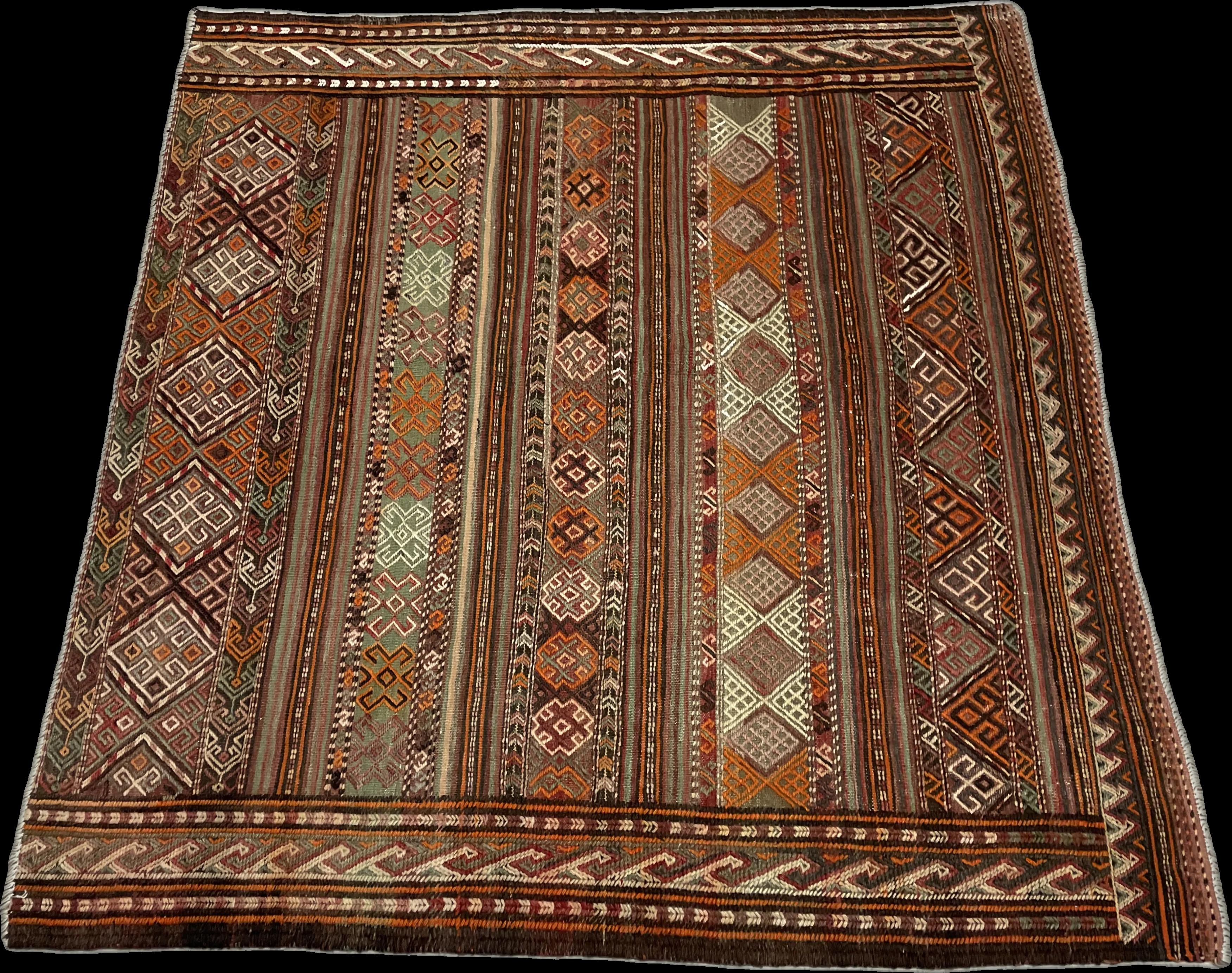 Perspective view of the rug