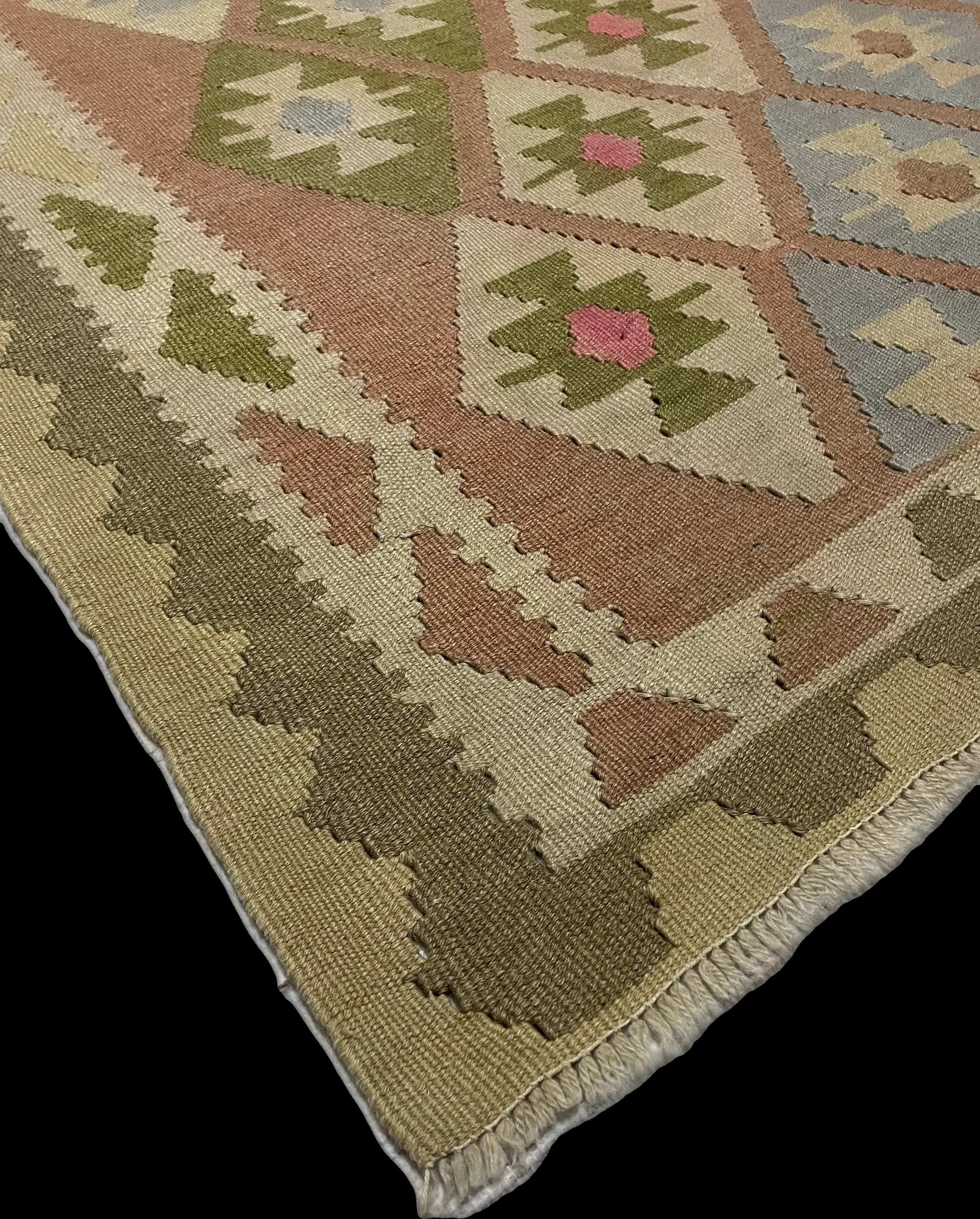 Corner, edge of the rug