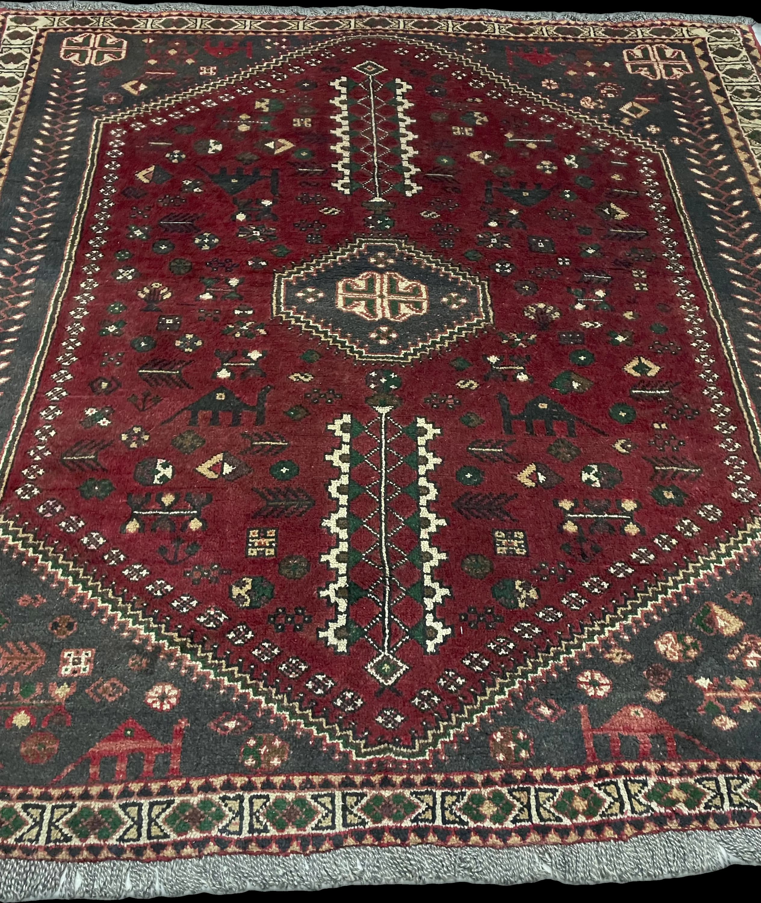 Perspective view of the rug