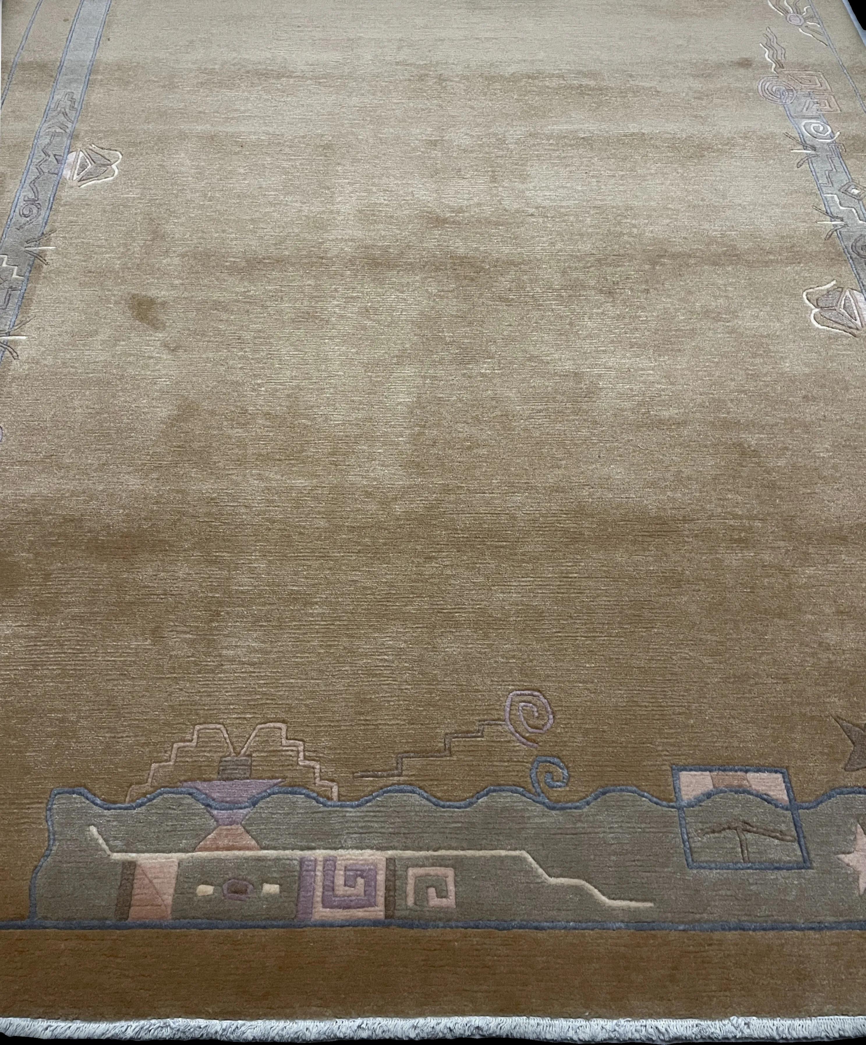 Perspective view of the rug